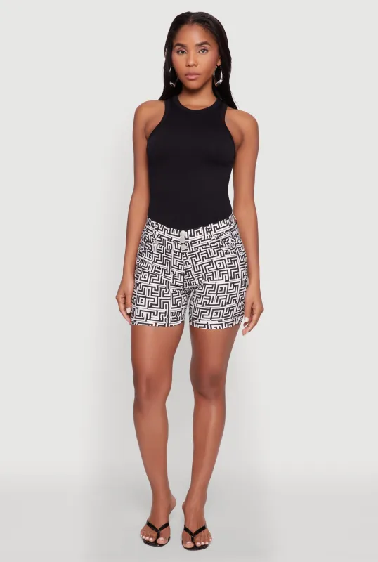 Hyper Stretch Patterned Pull On Shorts sold by Rainbow