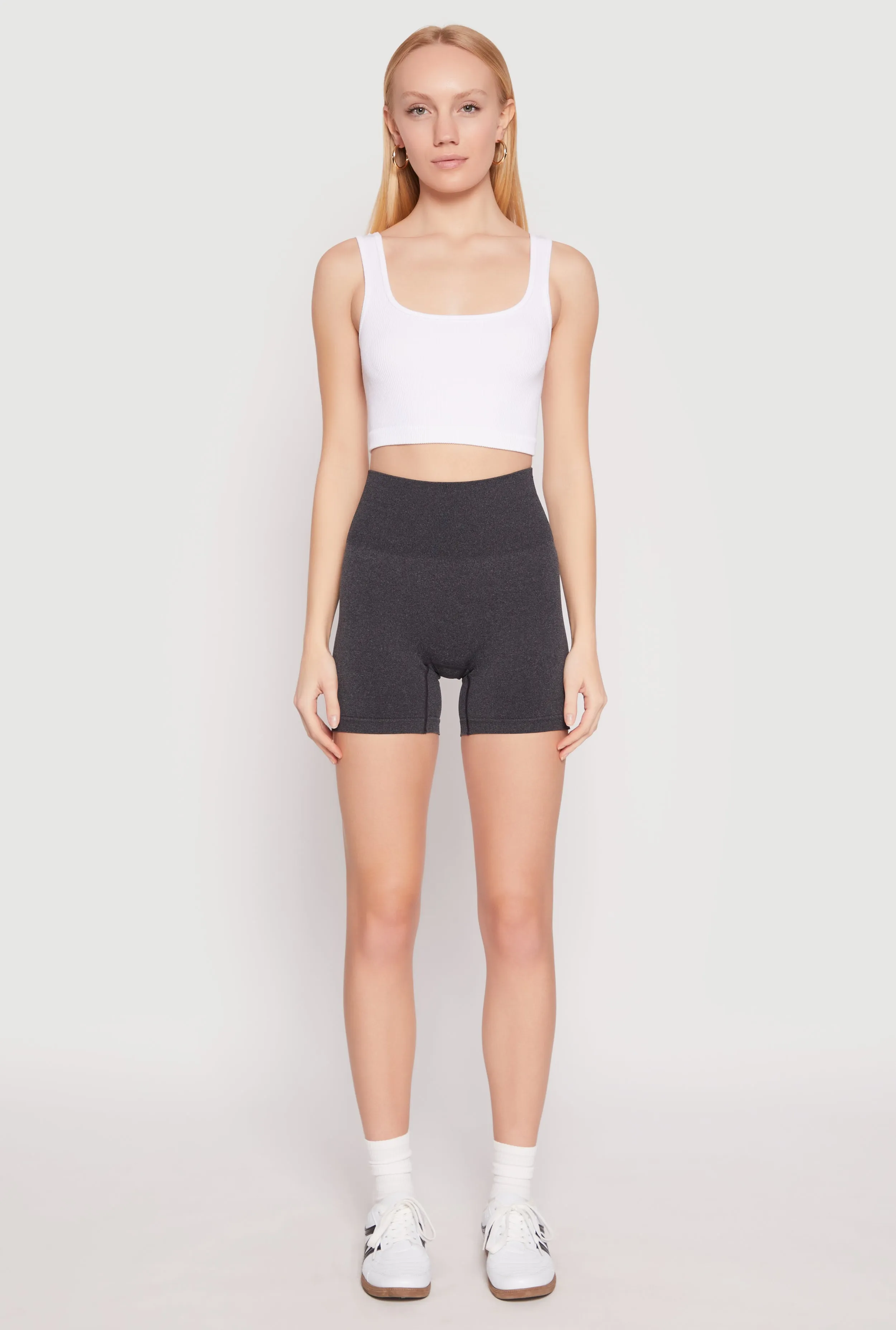 Seamless High Waisted Biker Shorts sold by Rainbow product image thumbnail 2