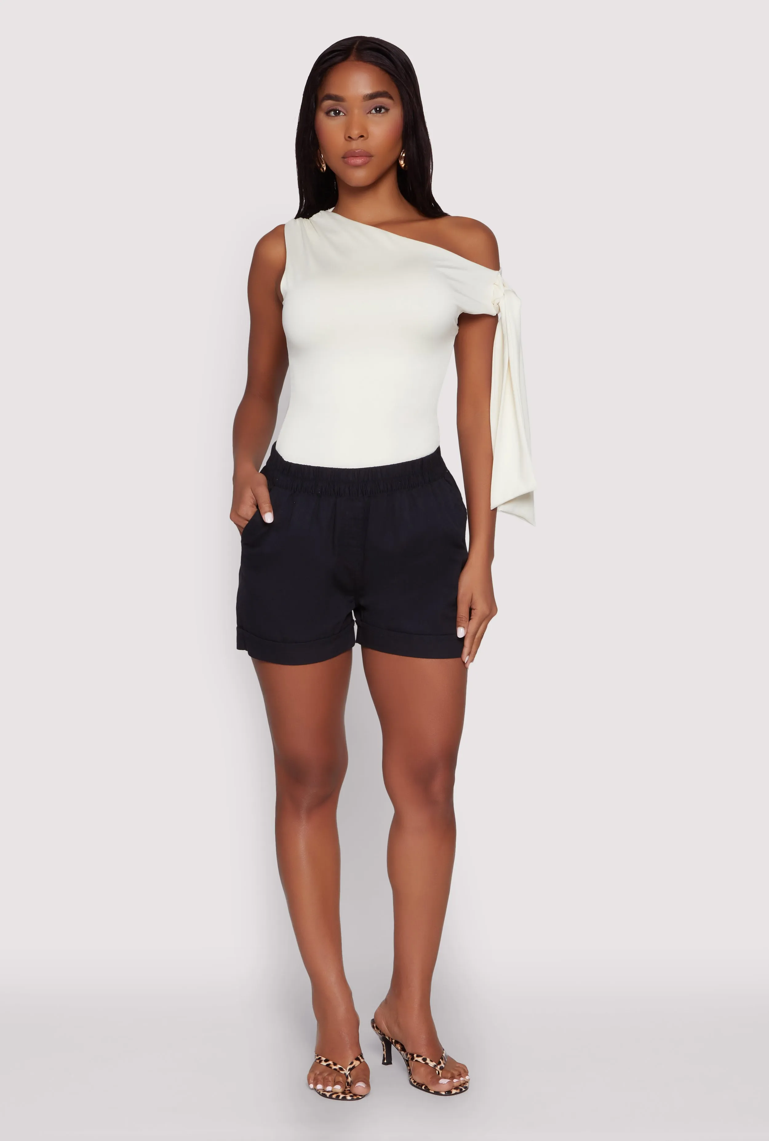 Smocked Waist Shorts sold by Rainbow