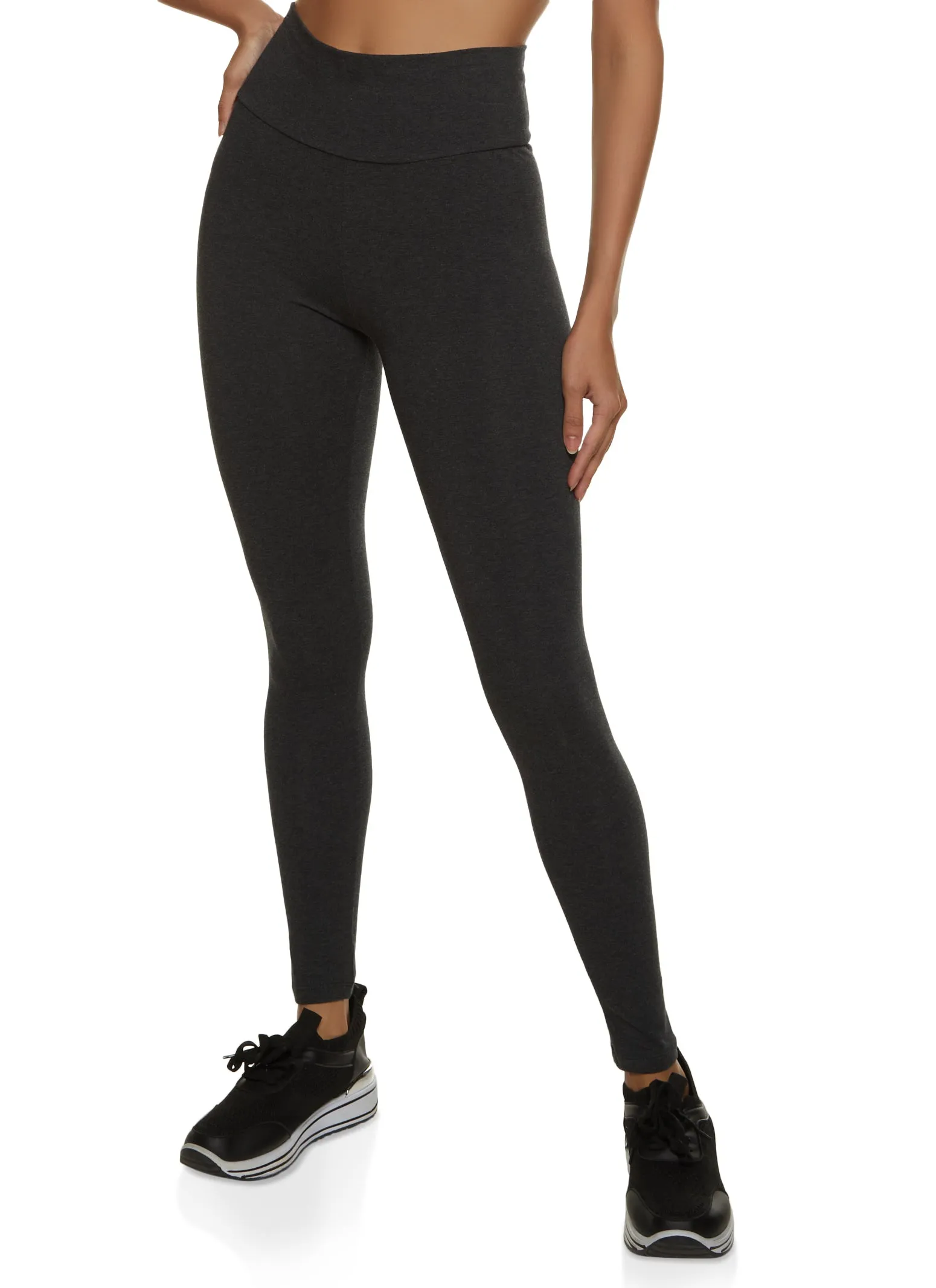 Solid Wide Waist Leggings sold by Rainbow product image thumbnail 2