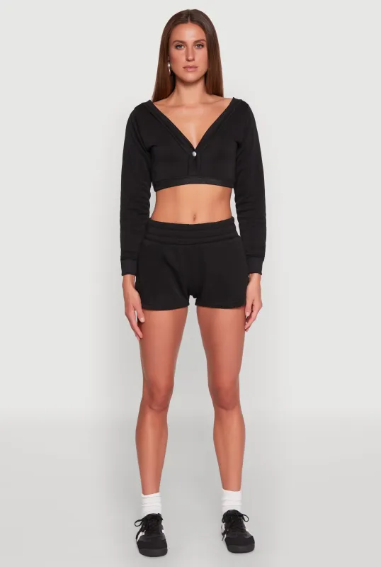 Fleece Elastic Waist Sweatshorts sold by Rainbow