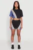 Color Block Stripe Detail Shorts sold by Rainbow