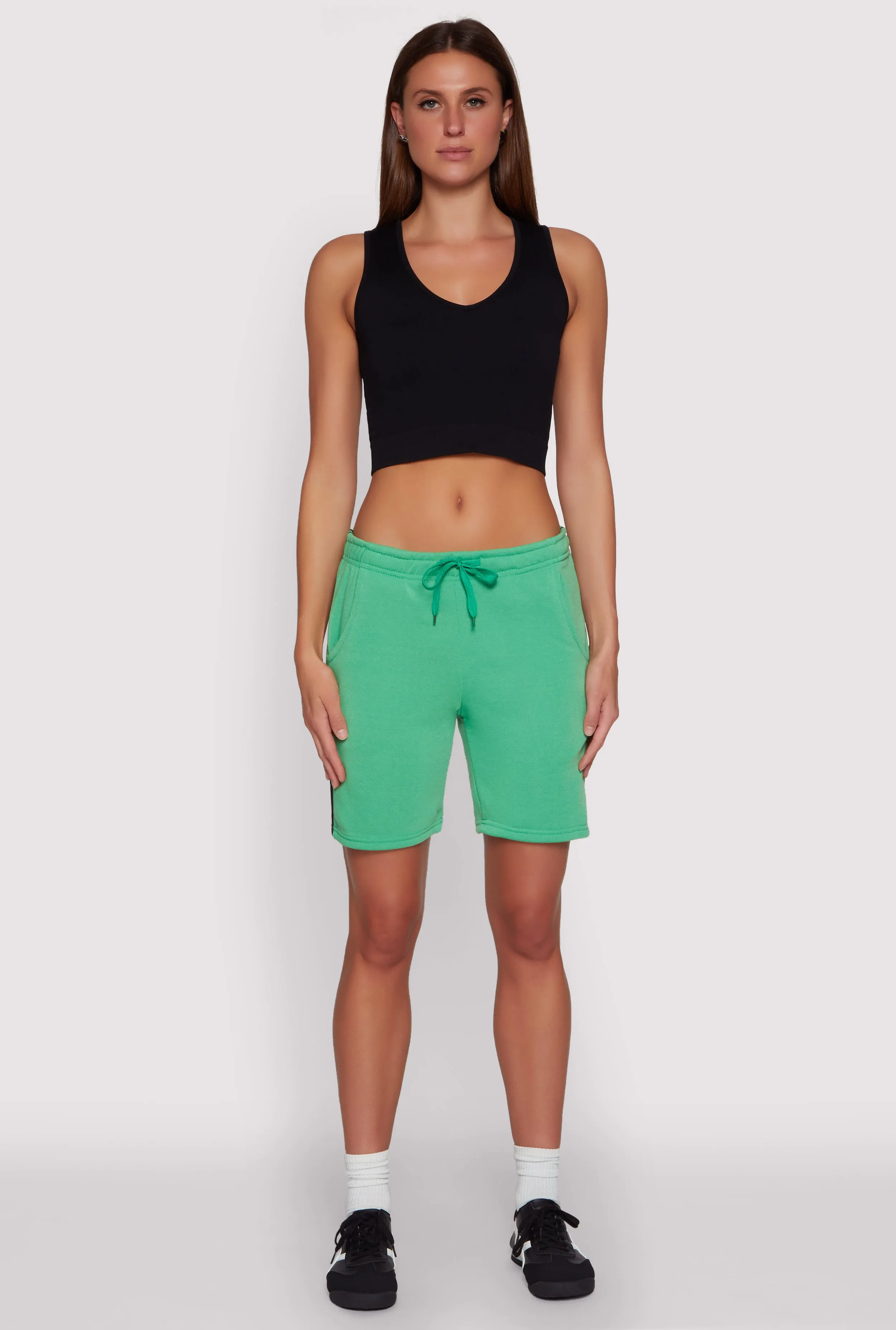 Varsity Stripe Sweatshorts sold by Rainbow product image thumbnail 4