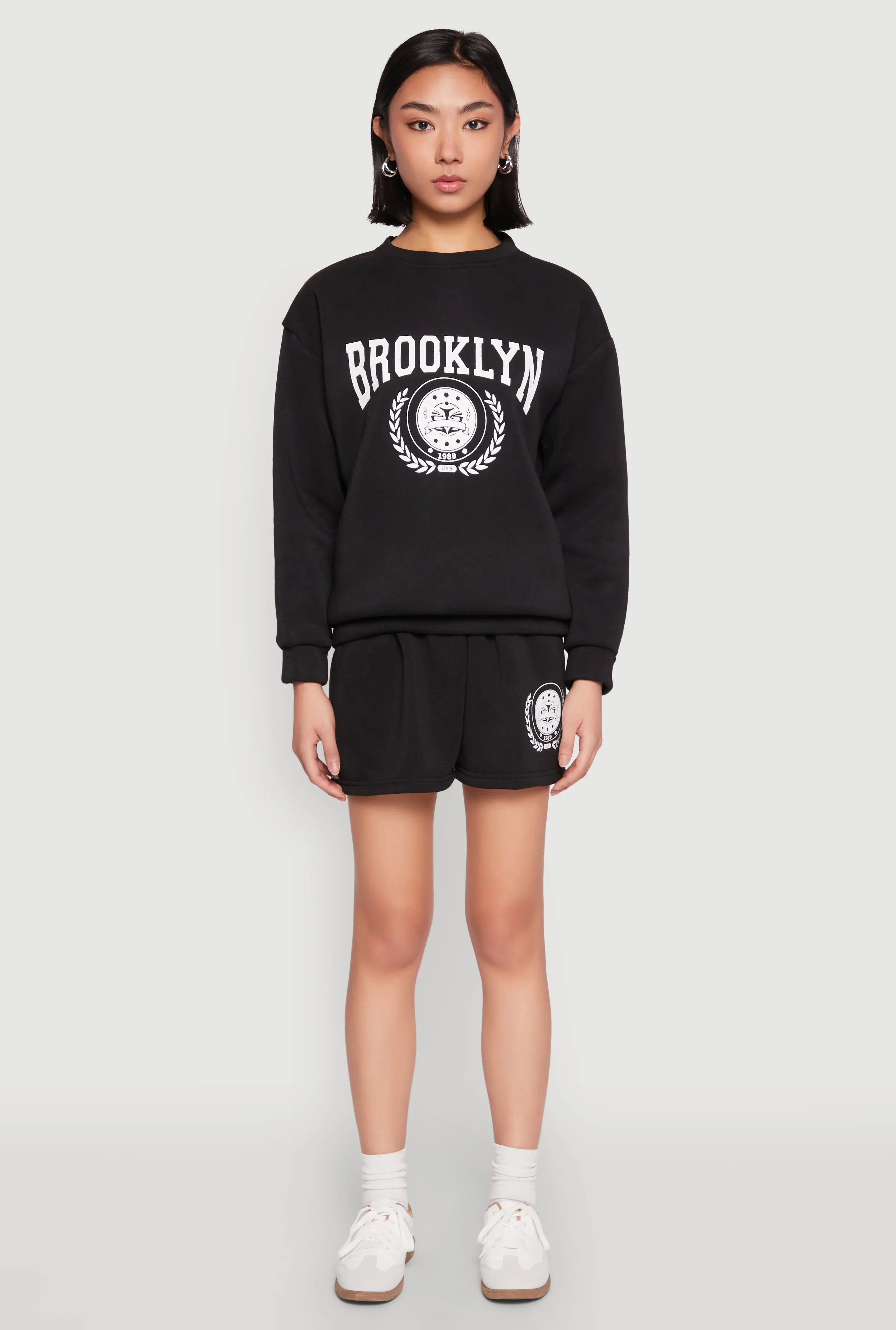 Fleece Brooklyn Graphic Sweatshorts sold by Rainbow