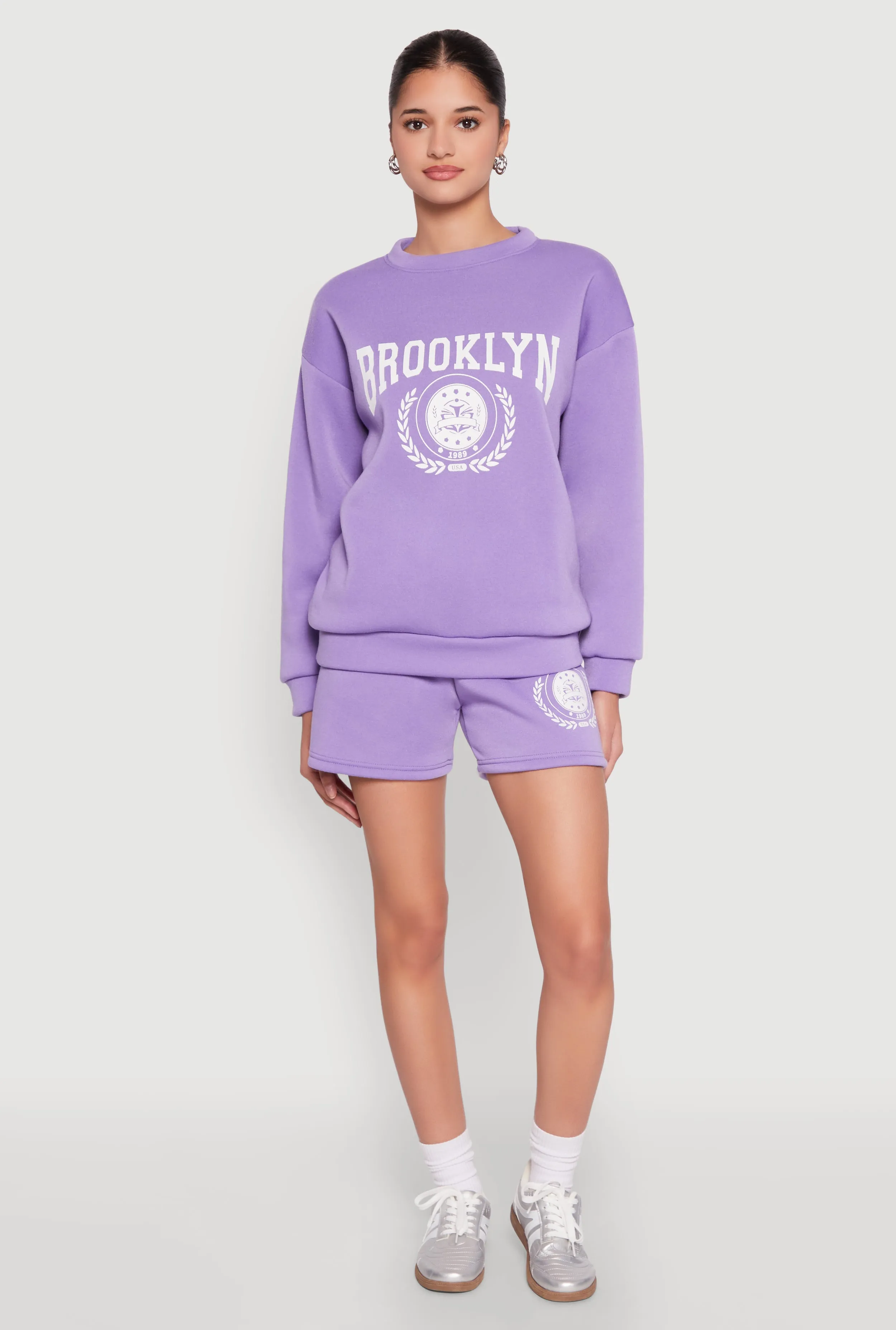 Fleece Brooklyn Graphic Sweatshorts sold by Rainbow product image thumbnail 4