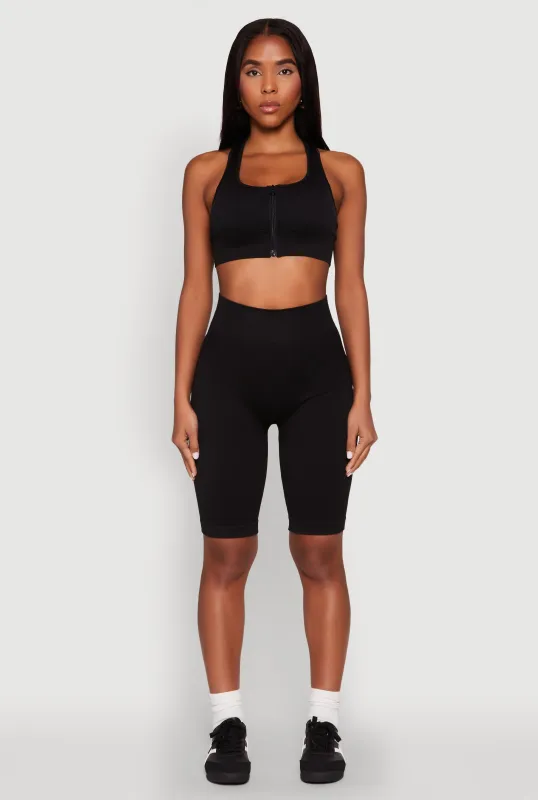 Seamless High Waist Bike Shorts sold by Rainbow