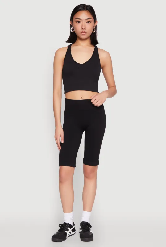 Seamless Bermuda Bike Shorts sold by Rainbow