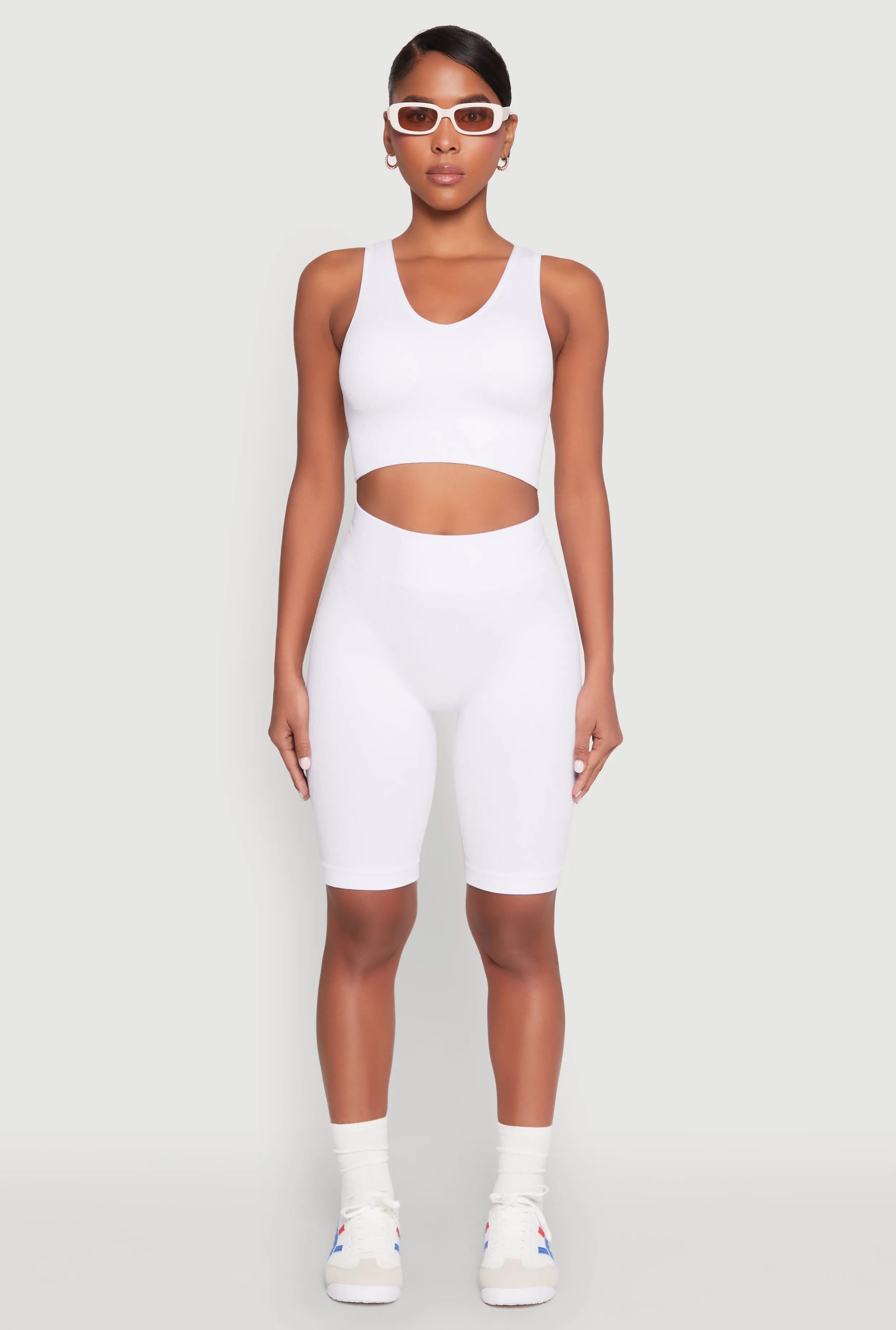 Seamless High Waisted Bike Shorts sold by Rainbow product image thumbnail 2