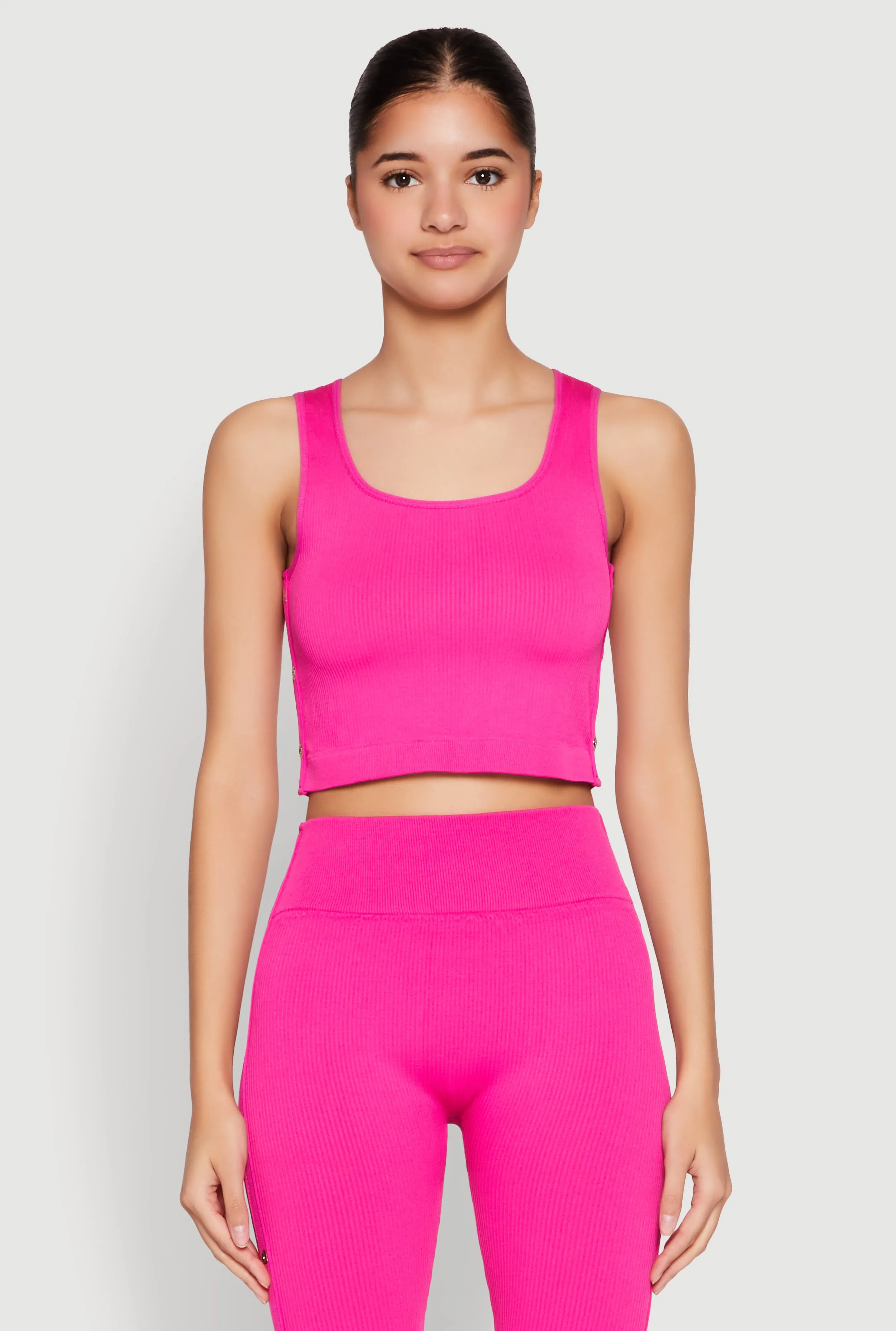 Grommet Side Cropped Tank Top sold by Rainbow product image thumbnail 3