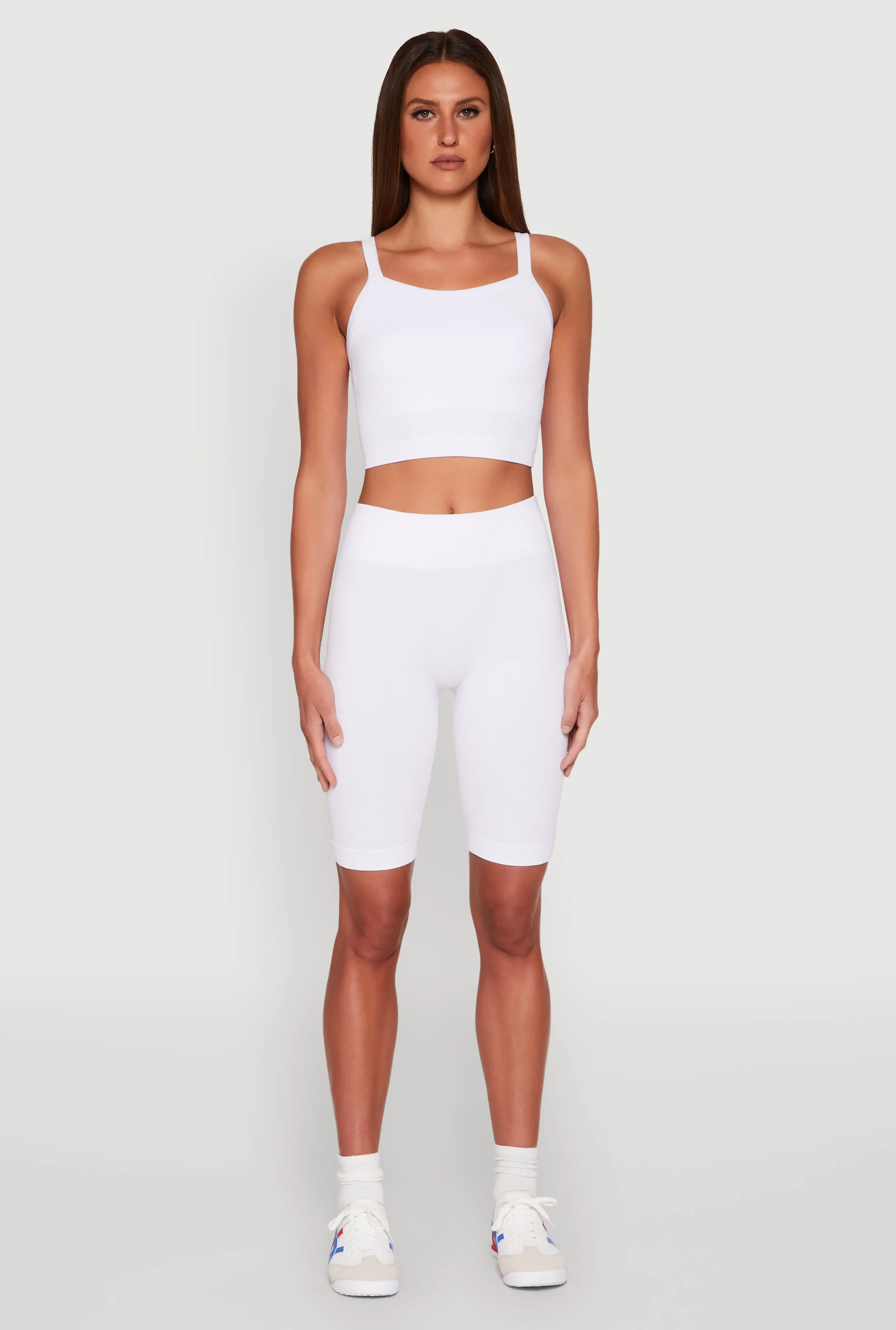 Ribbed Knit Seamless Bike Shorts sold by Rainbow product image thumbnail 2