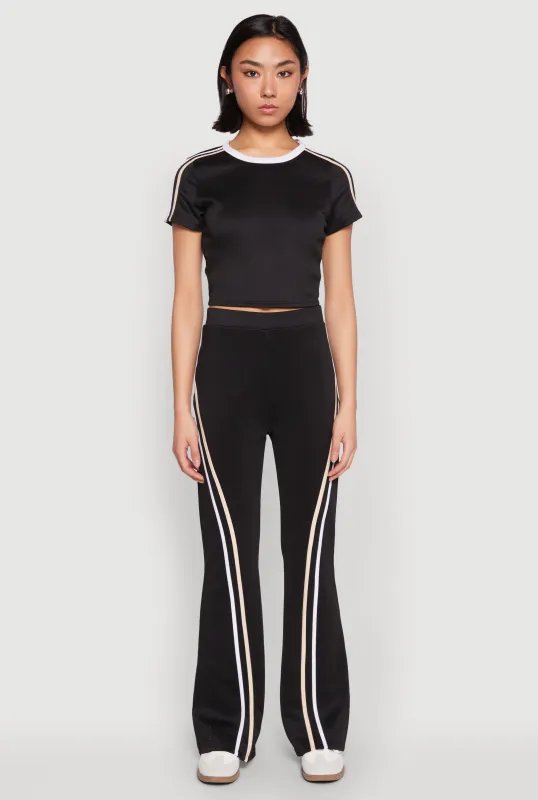 Varsity Stripe High Waisted Pants sold by Rainbow
