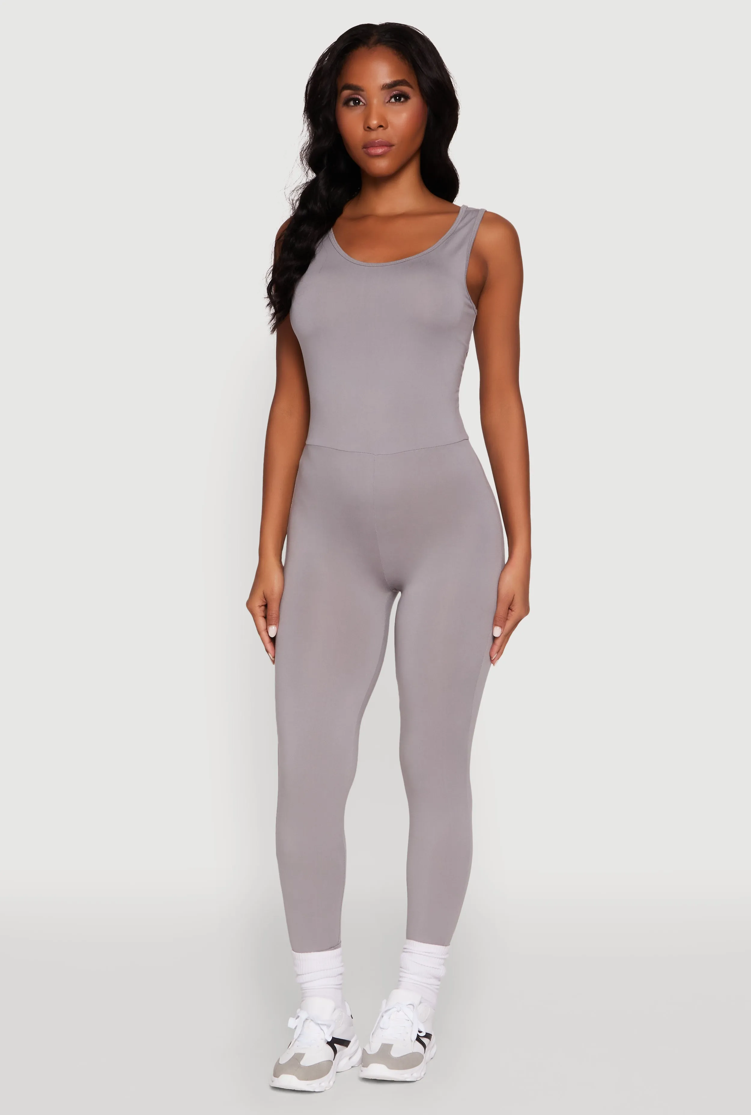 Trendy Sleeveless Crew Neck Skinny Leg Jumpsuit sold by Rainbow product image thumbnail 2