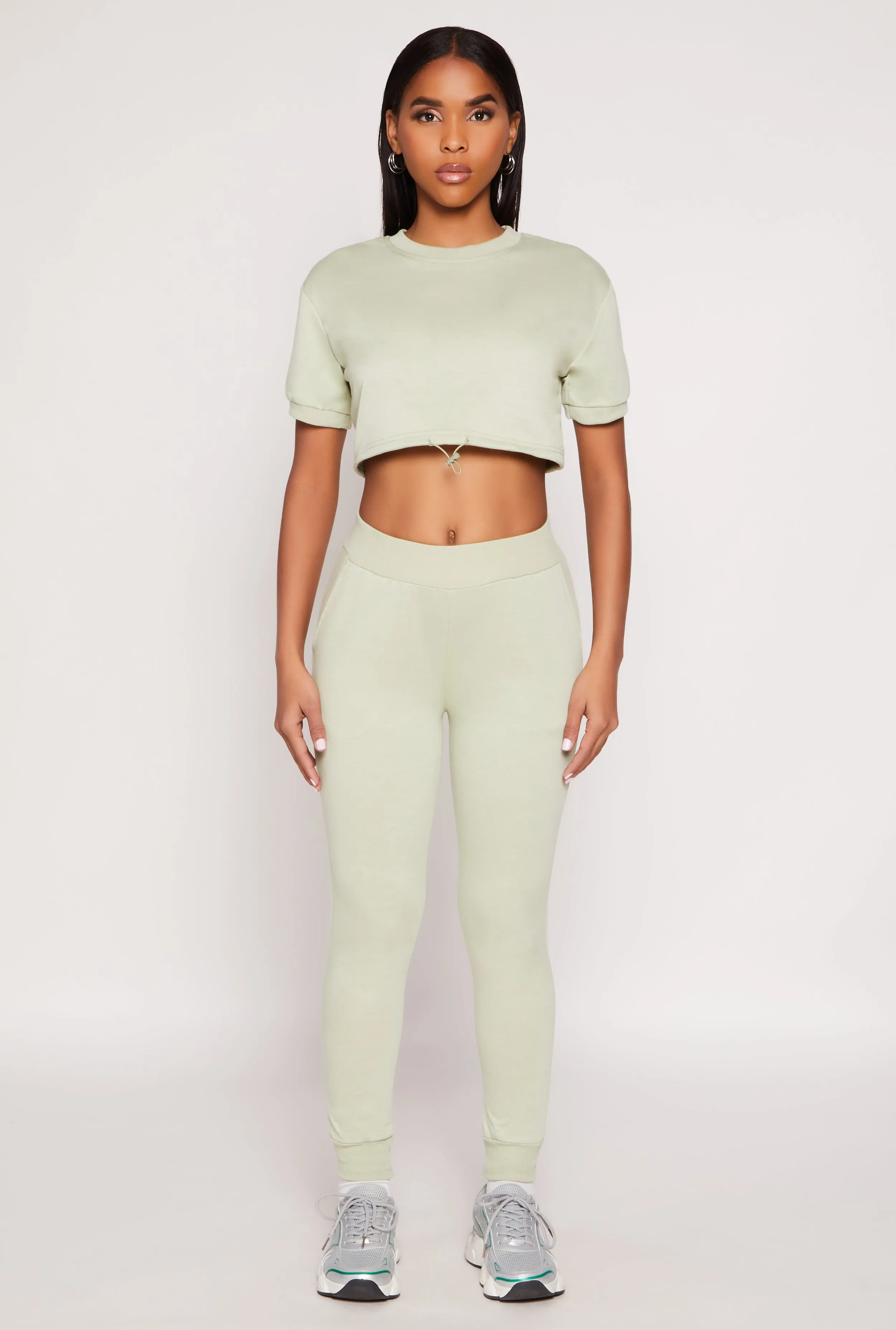 French Terry Pull On High Waisted Joggers sold by Rainbow product image thumbnail 4