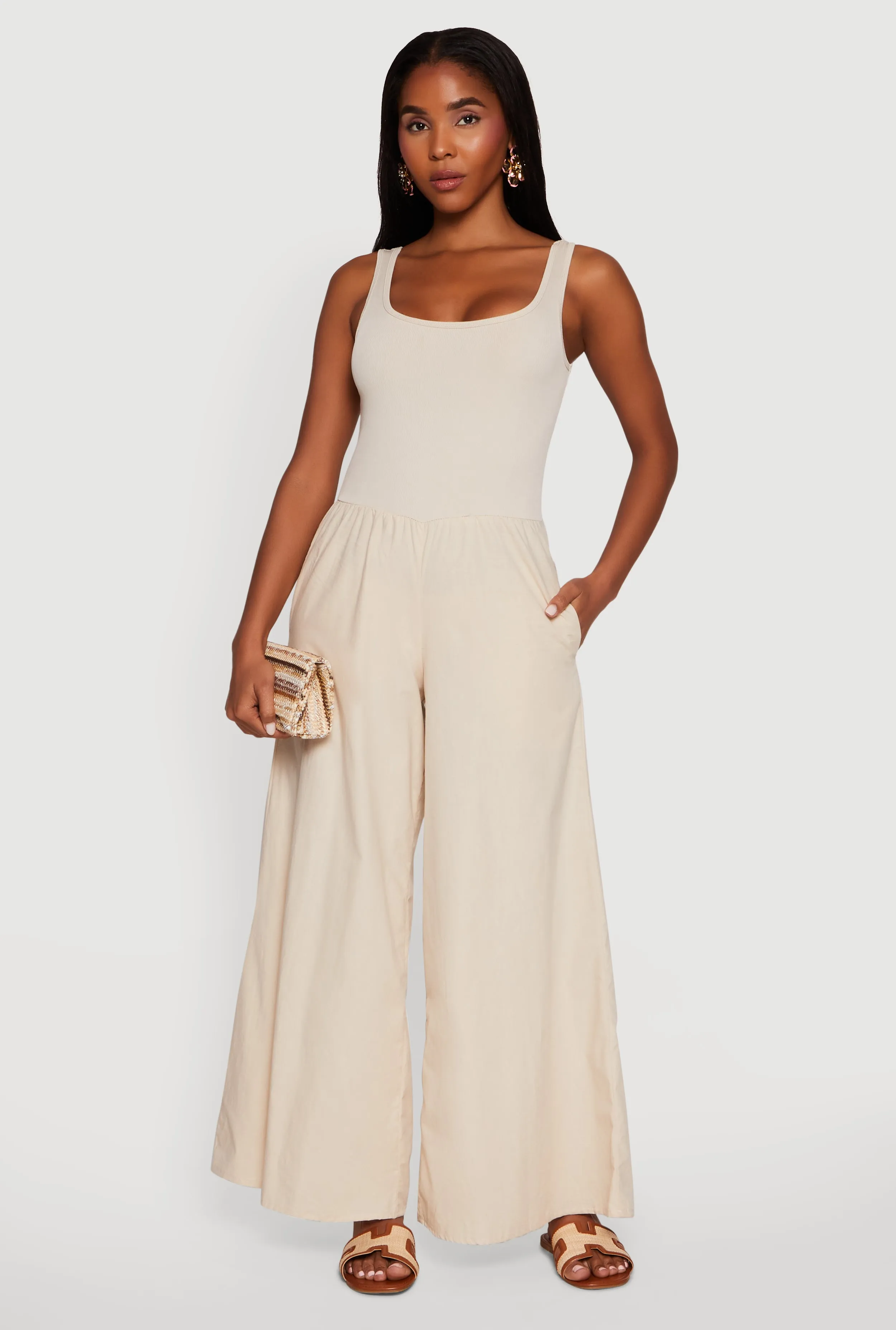 Sleeveless Scoop Neck Jumpsuit sold by Rainbow product image thumbnail 2