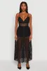 Crochet Waist Detail Lace Maxi Romper sold by Rainbow