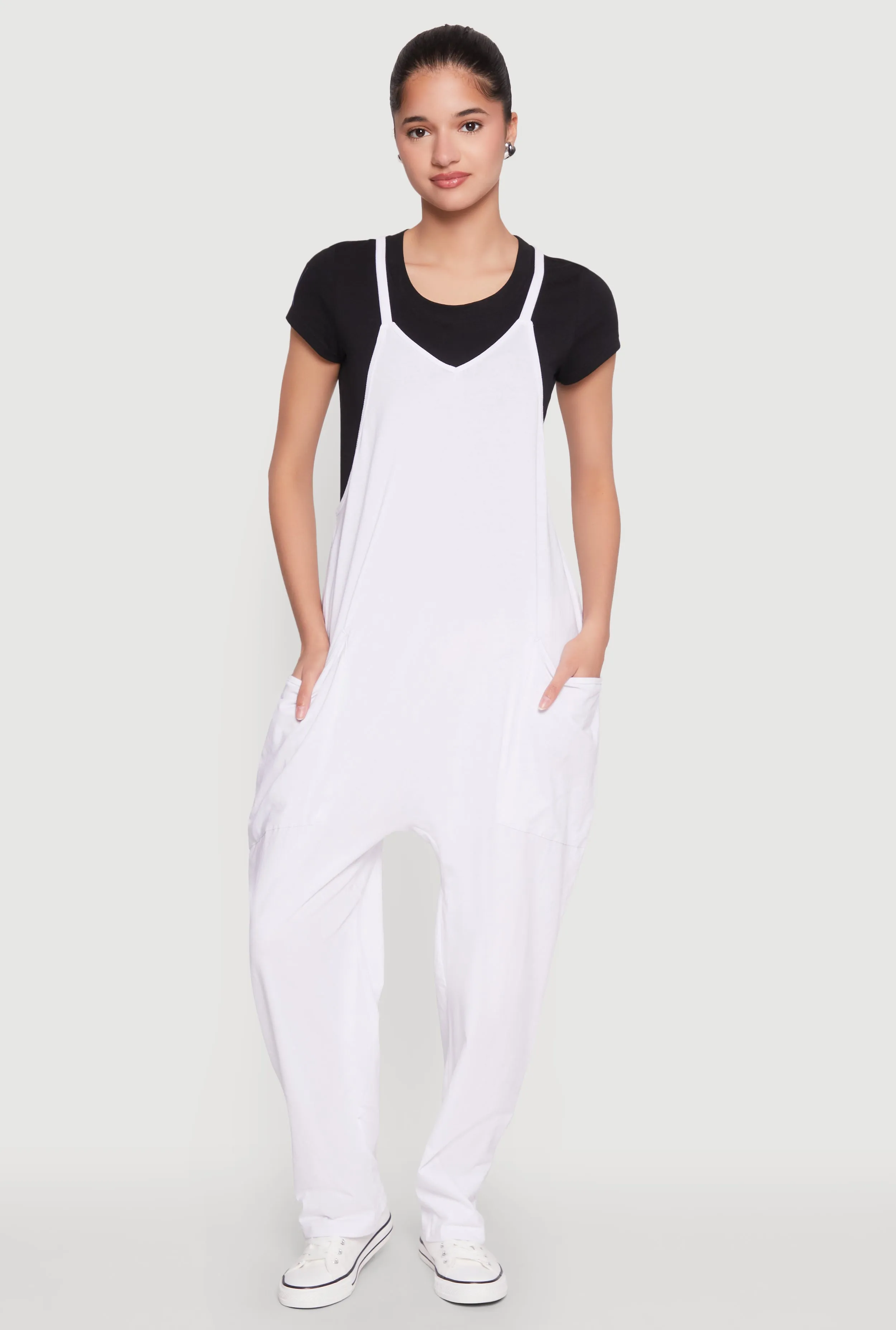 Cargo Pocket V Neck Jumpsuit sold by Rainbow product image thumbnail 3