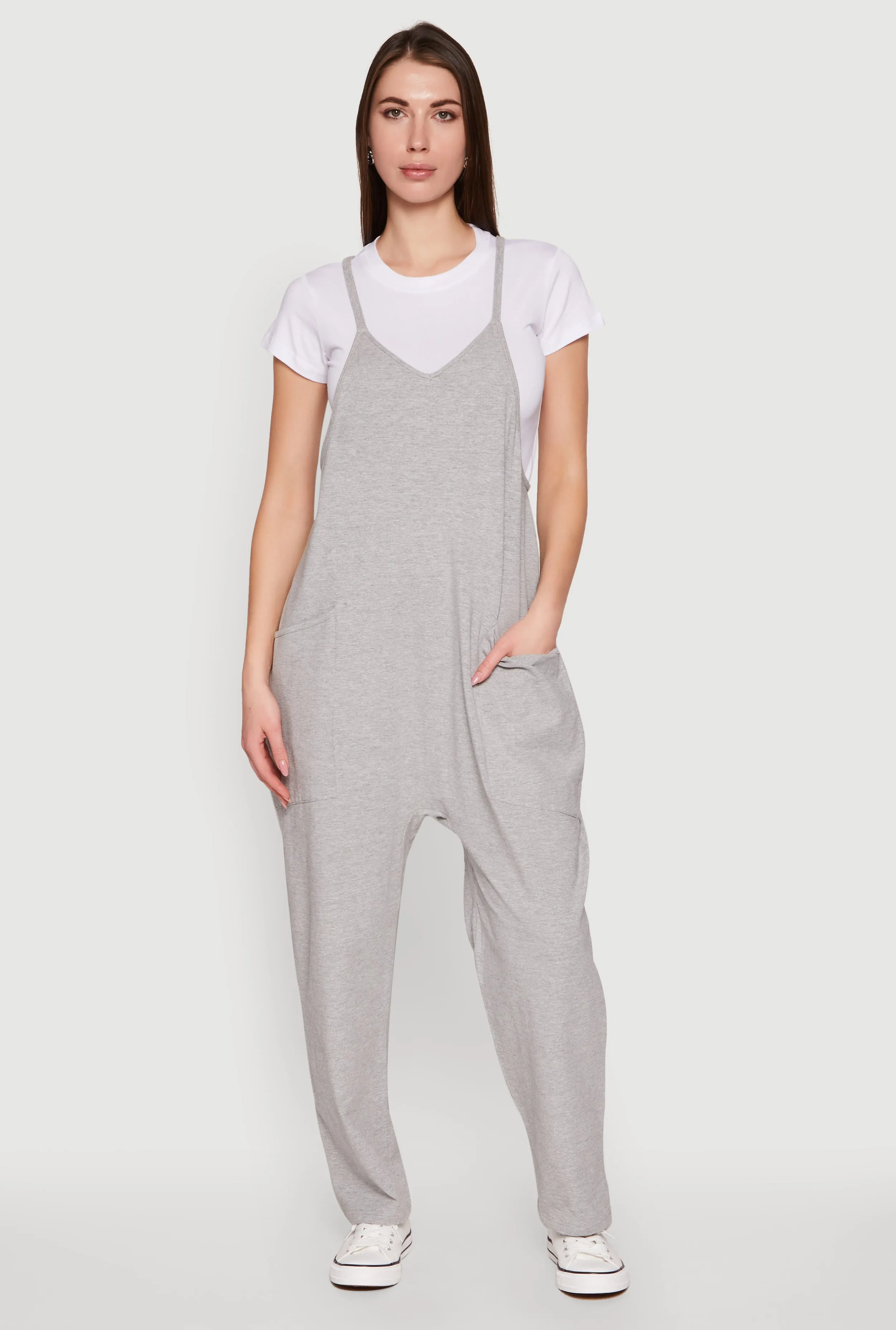 Cargo Pocket V Neck Jumpsuit sold by Rainbow product image thumbnail 2