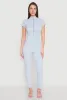 Mineral Wash Half Zip Jumpsuit sold by Rainbow