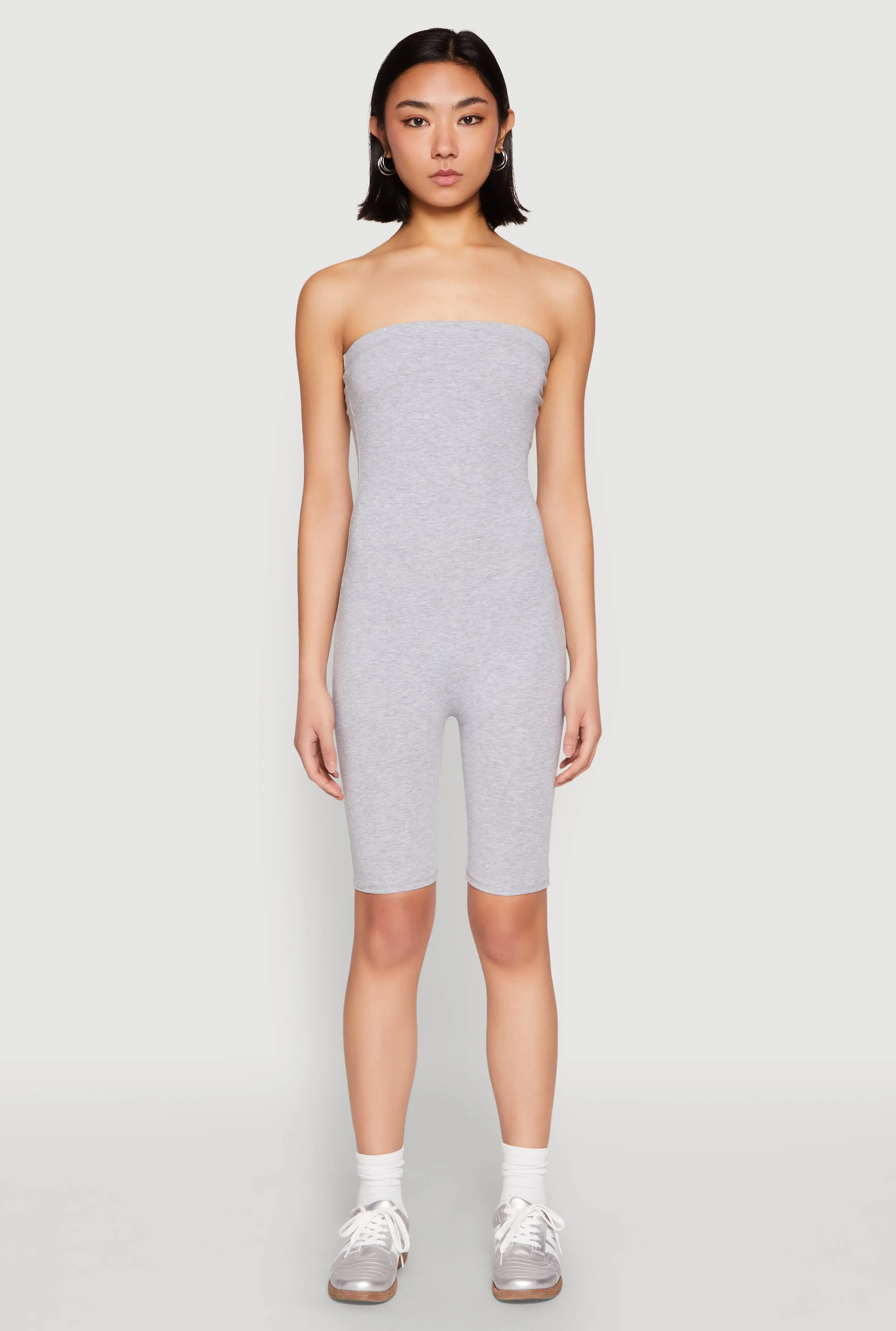 Spandex Strapless Biker Romper sold by Rainbow product image thumbnail 2