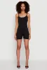Thin Strap Scoop Neck Romper sold by Rainbow
