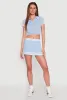 Varsity Stripe Detail Mini Pleated Skirt sold by Rainbow