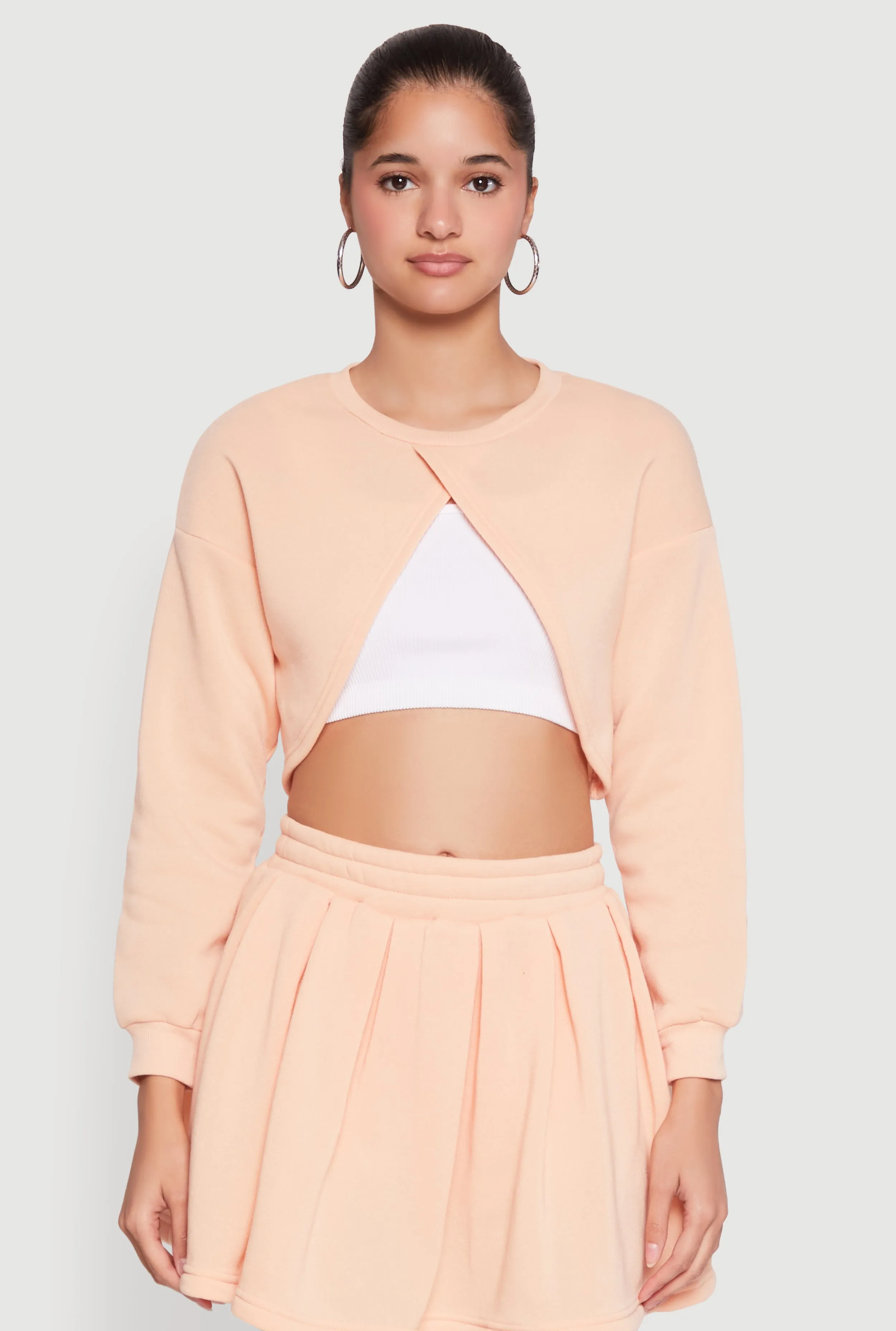 Long Sleeve Bolero Sweatshirt sold by Rainbow product image thumbnail 3