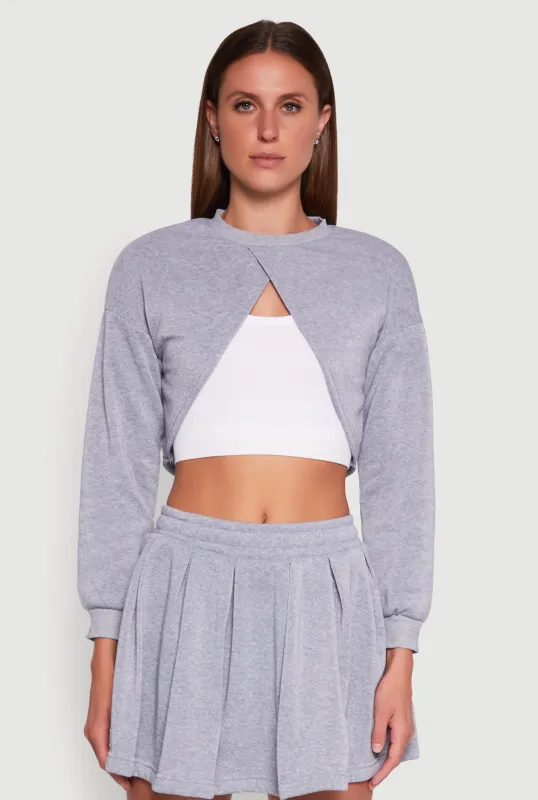 Long Sleeve Bolero Sweatshirt sold by Rainbow
