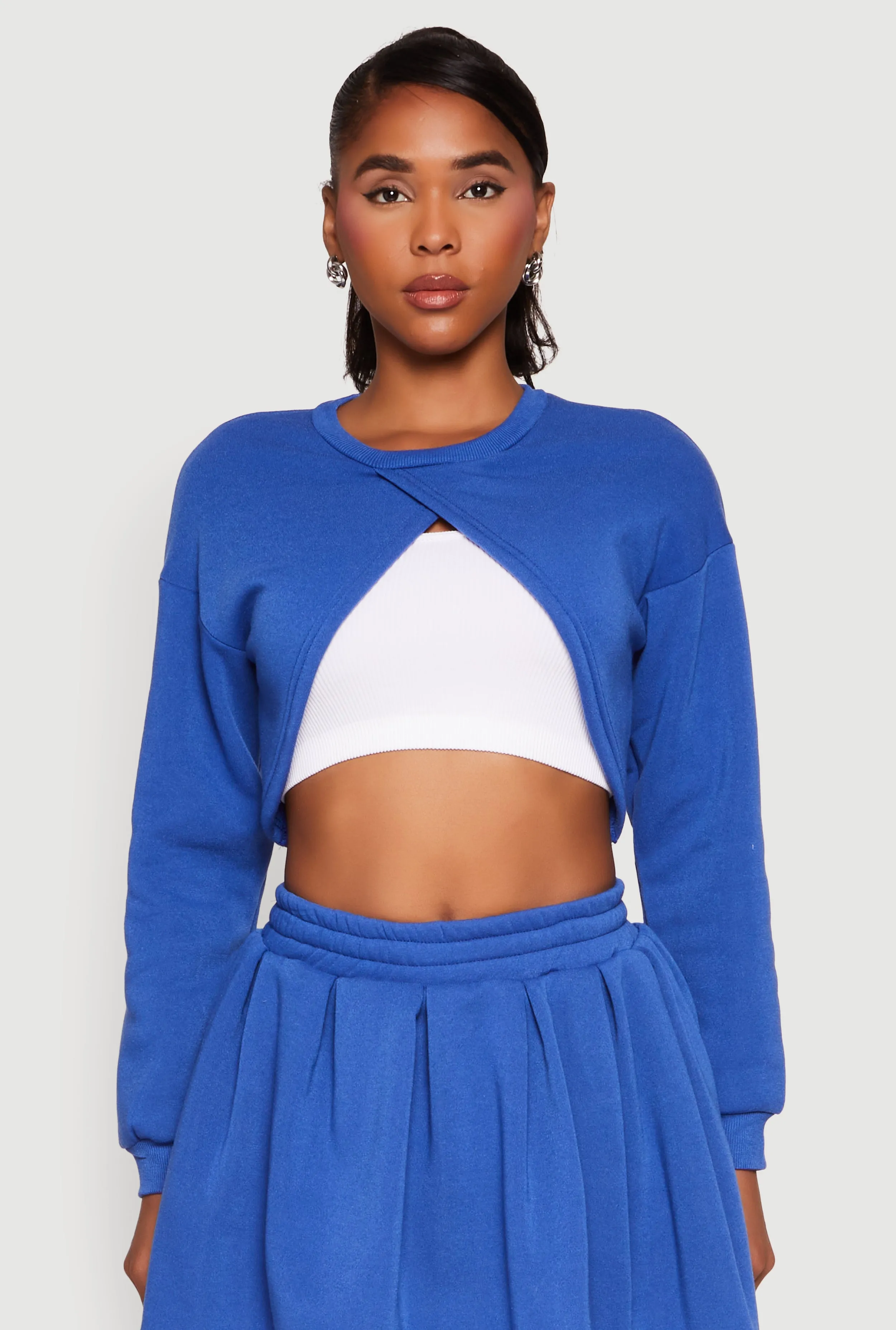 Long Sleeve Bolero Sweatshirt sold by Rainbow product image thumbnail 4