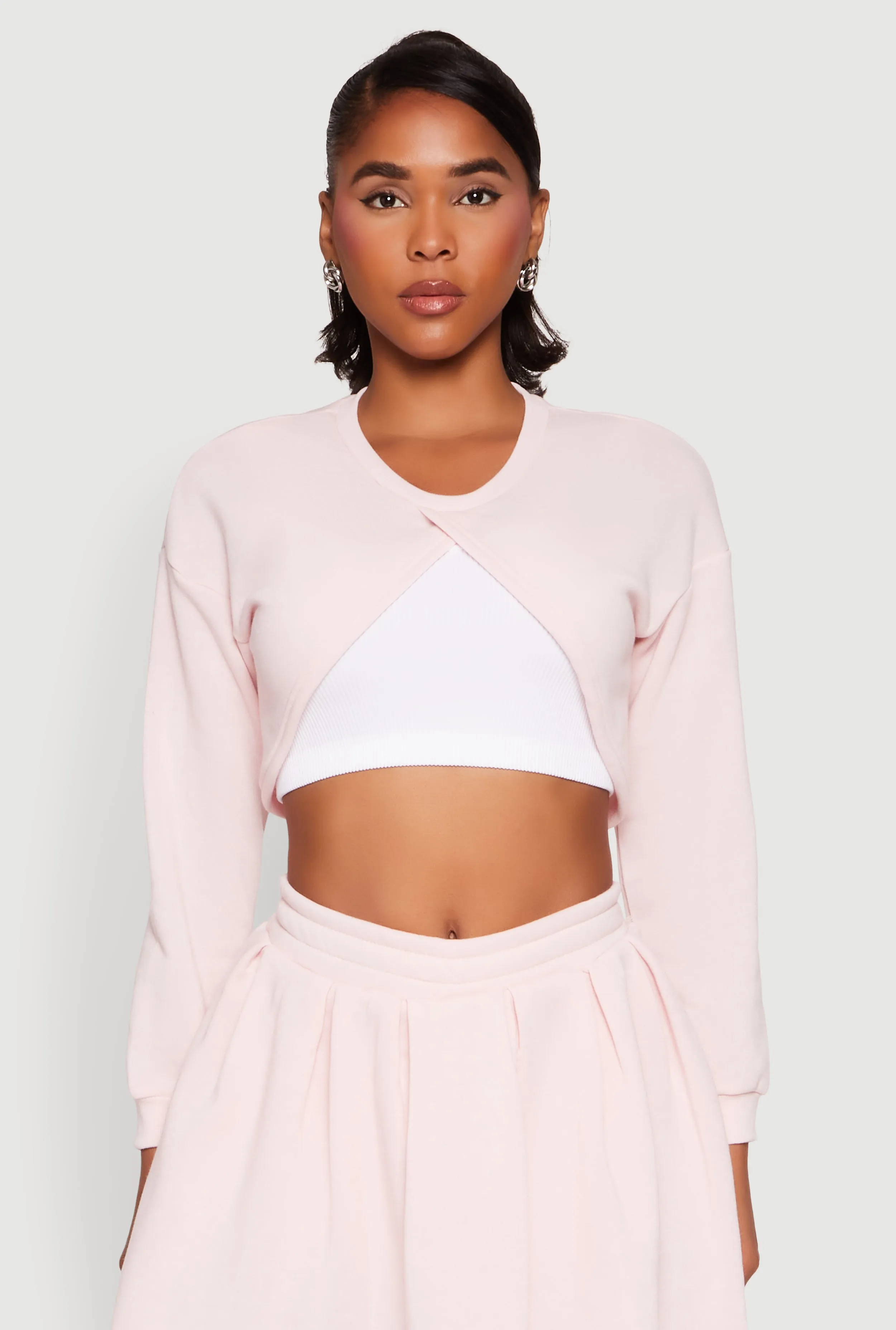 Long Sleeve Bolero Sweatshirt sold by Rainbow product image thumbnail 2