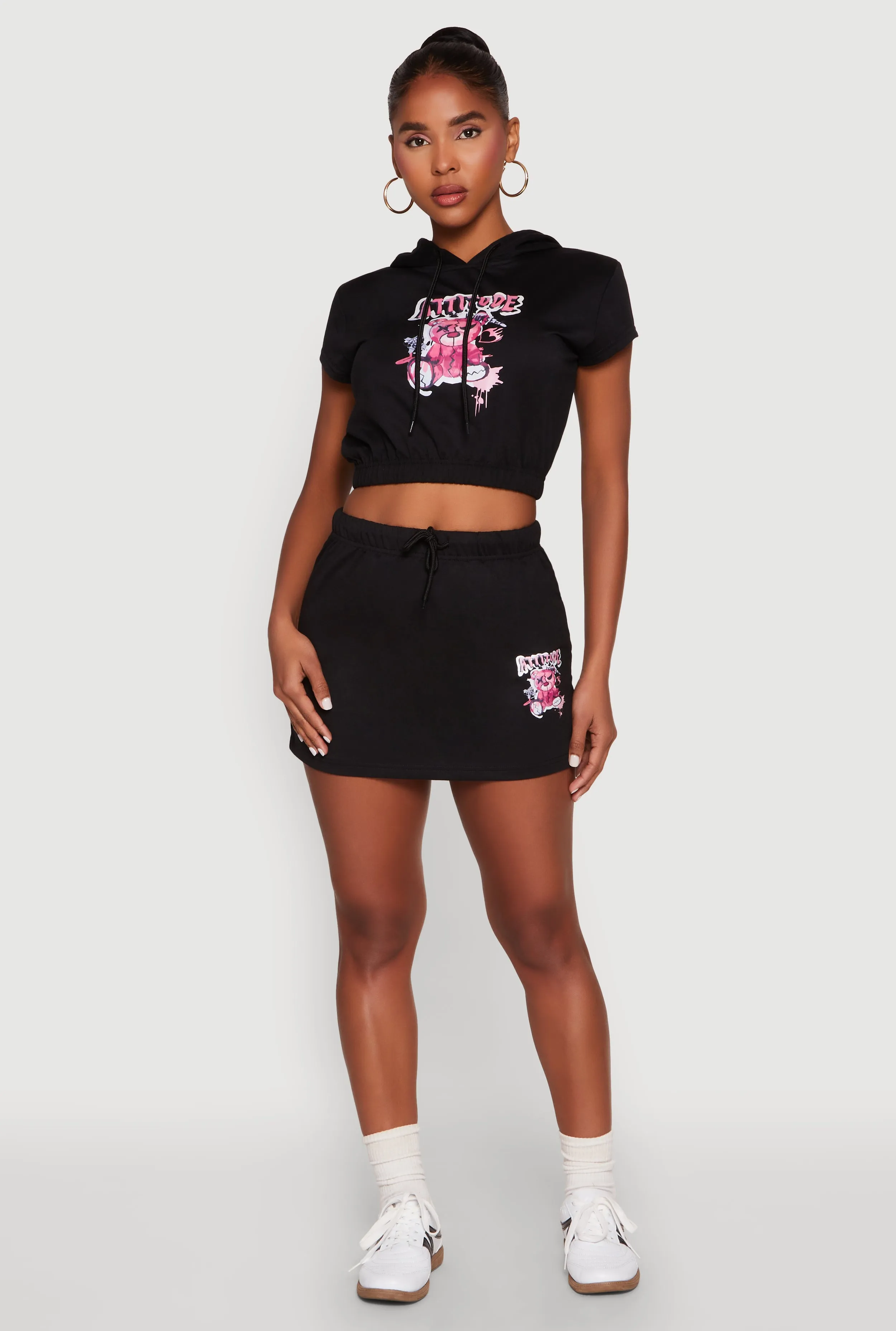 Attitude Be Yourself Mini Skirt sold by Rainbow