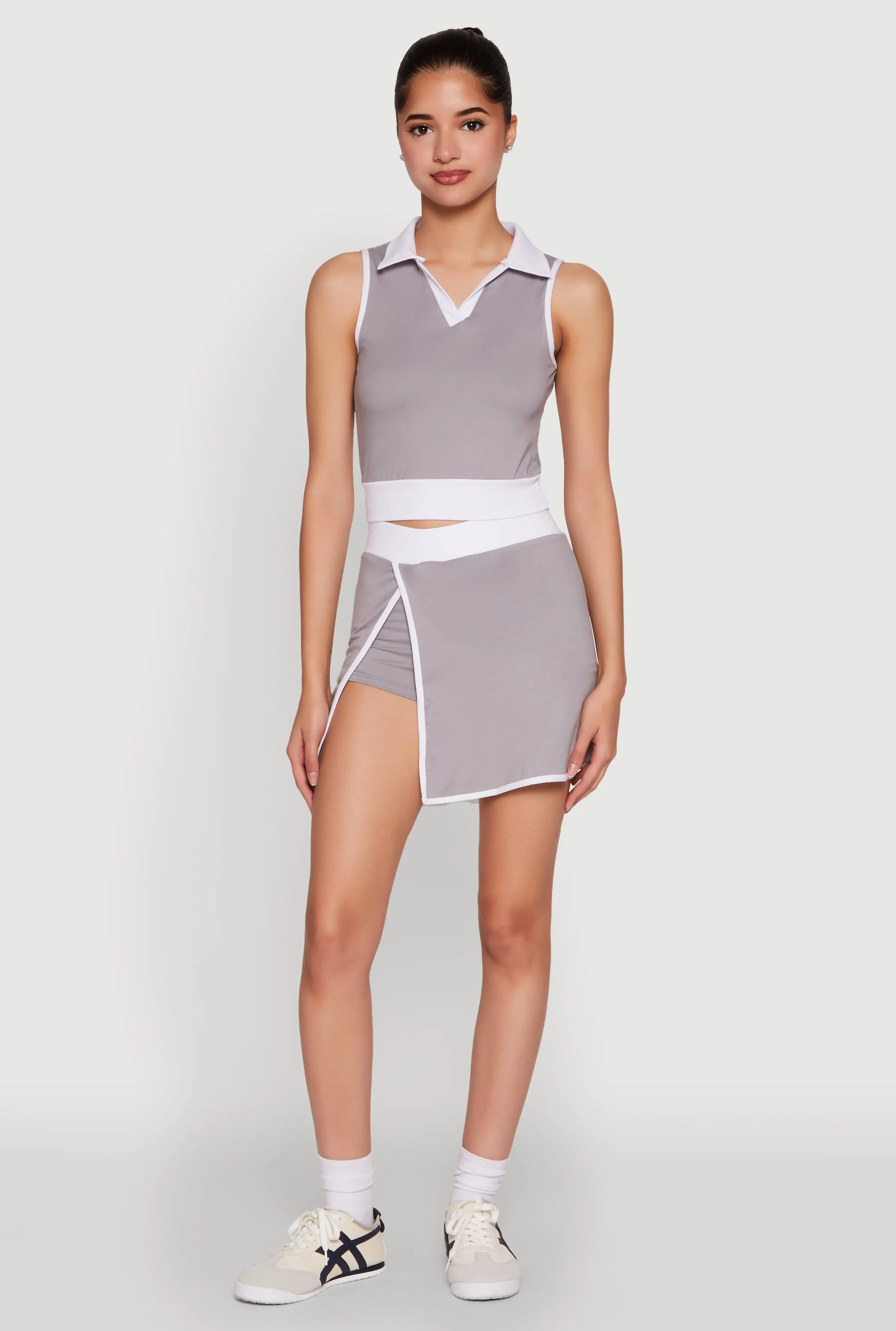 Contrast Trim Skort sold by Rainbow product image thumbnail 2