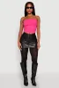 Side Ruched Cropped Tube Top sold by Rainbow