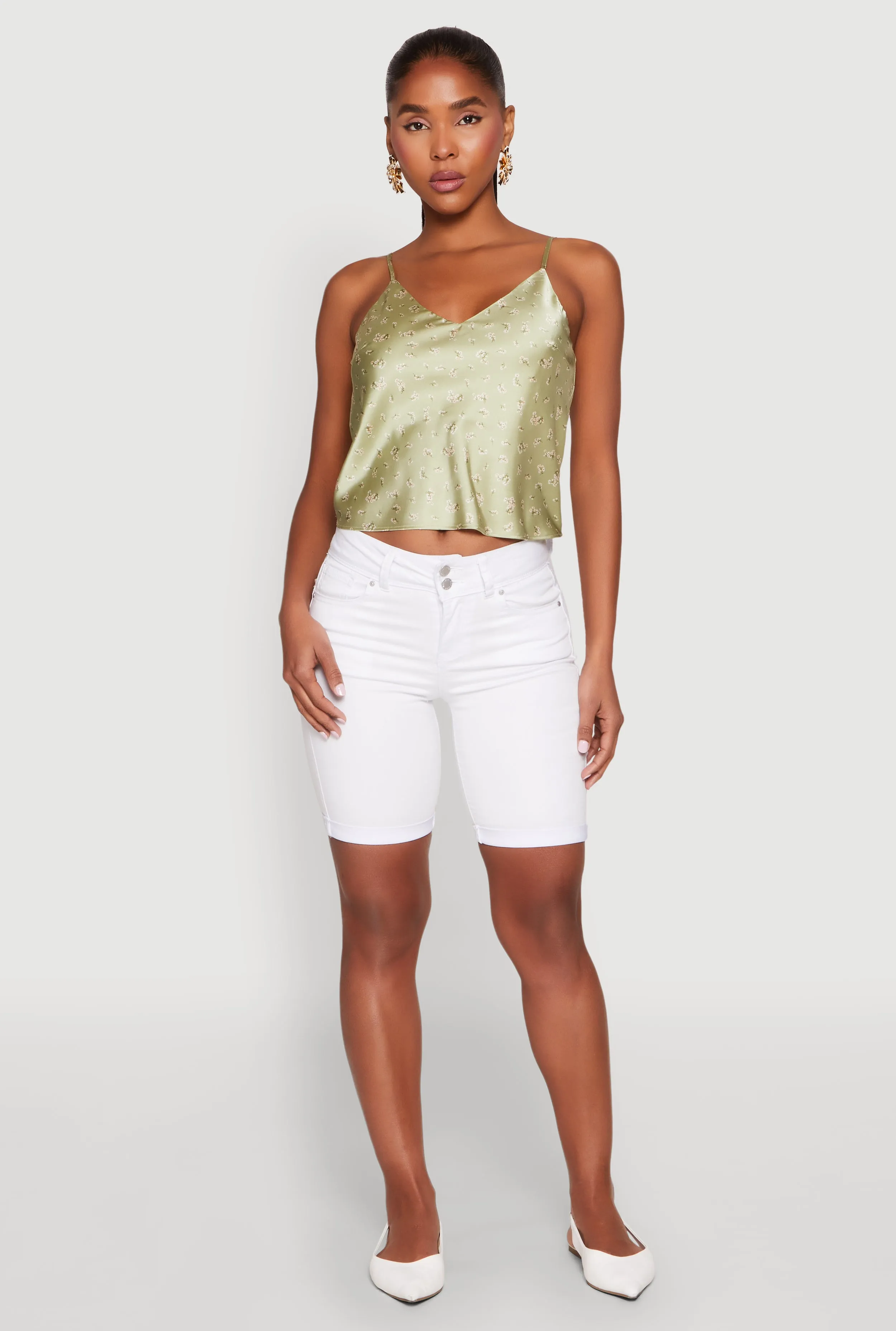 Satin Patterned Print Cami sold by Rainbow product image thumbnail 3