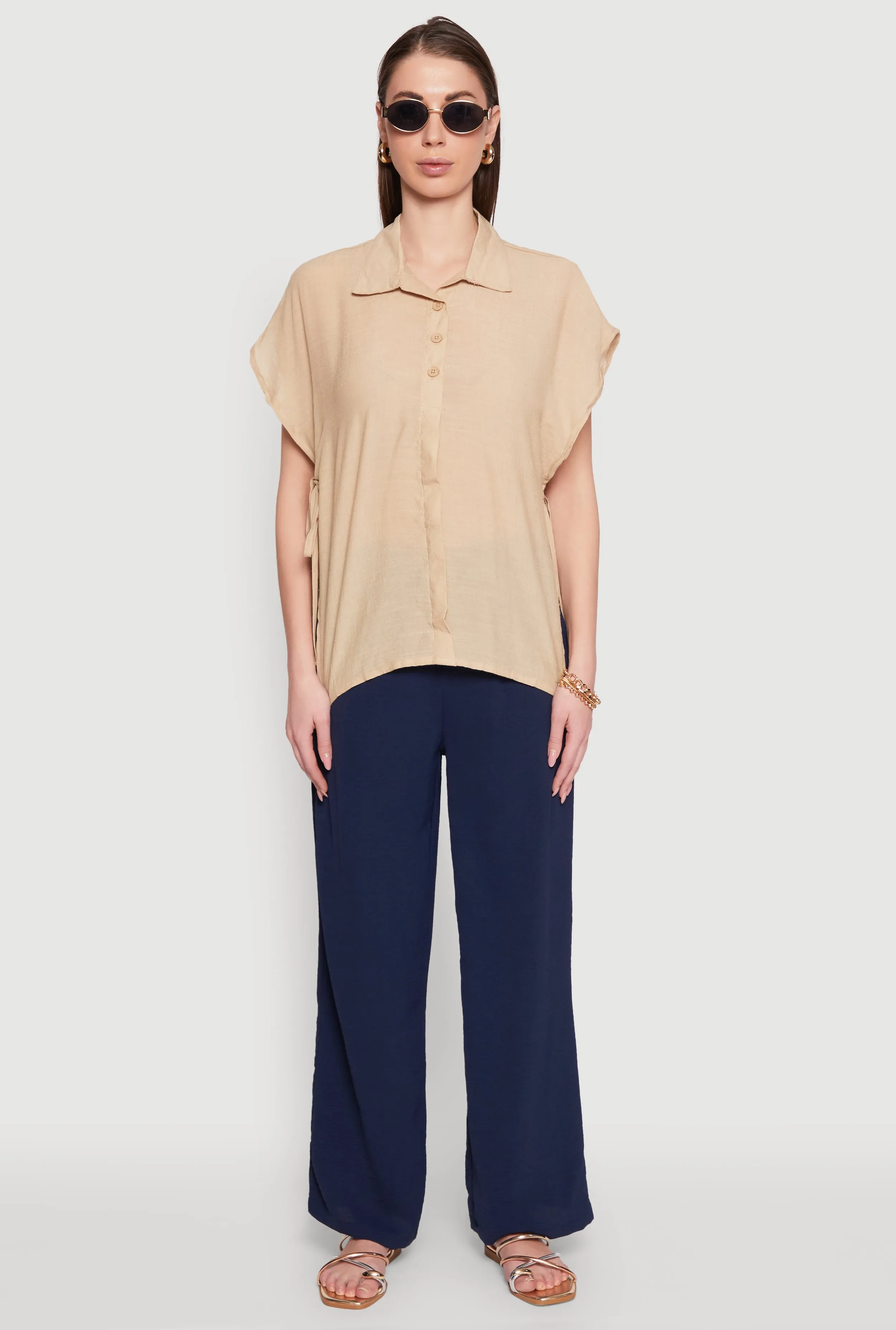 Side Tie Dolman Sleeve Top sold by Rainbow product image thumbnail 4