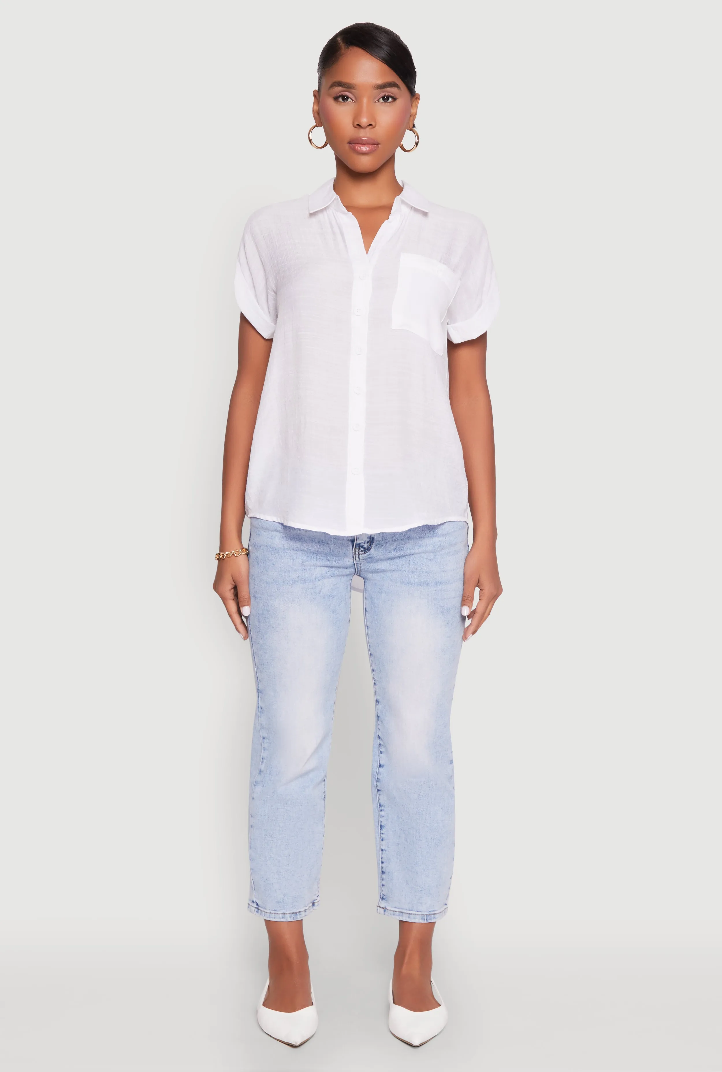 Fixed Cuff Button Front Shirt sold by Rainbow product image thumbnail 2