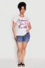 Plus Size Ruched Cuteness Runs In My Family Graphic Tee sold by Rainbow