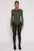 Daisy Crew Neck Long Sleeve Bodysuit sold by Rainbow