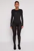 Daisy Crew Neck Long Sleeve Bodysuit sold by Rainbow