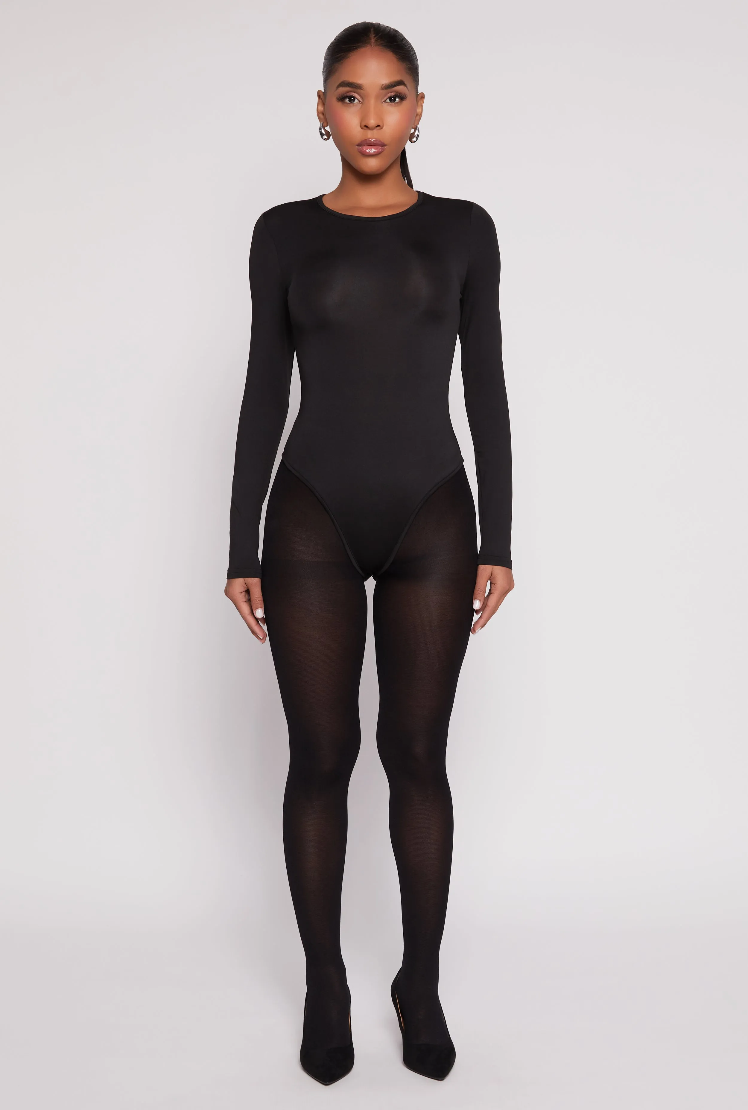 Daisy Crew Neck Long Sleeve Bodysuit sold by Rainbow