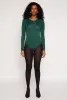 Daisy Crew Neck Long Sleeve Bodysuit sold by Rainbow