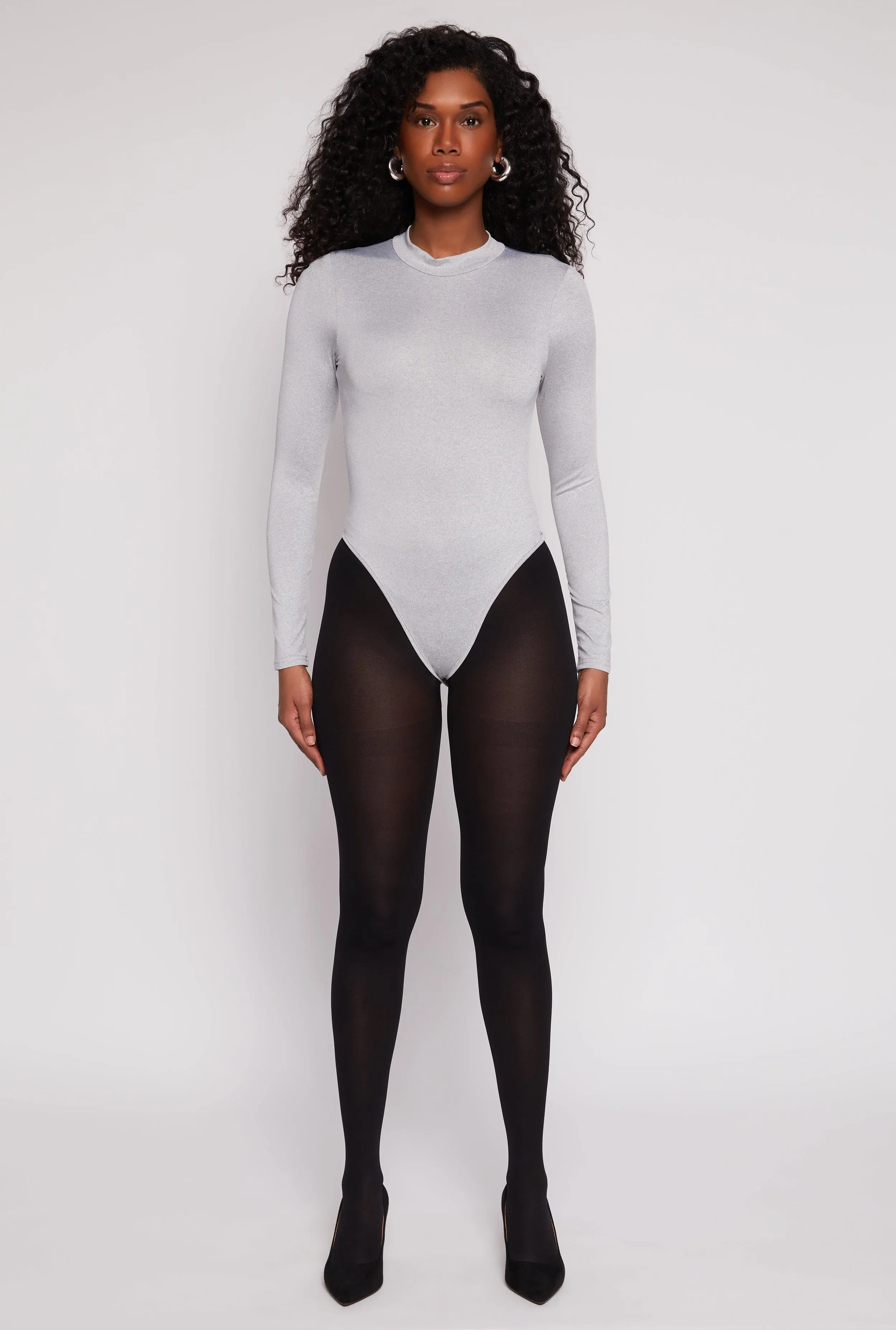 Daisy Mock Neck Long Sleeve Bodysuit sold by Rainbow product image thumbnail 4