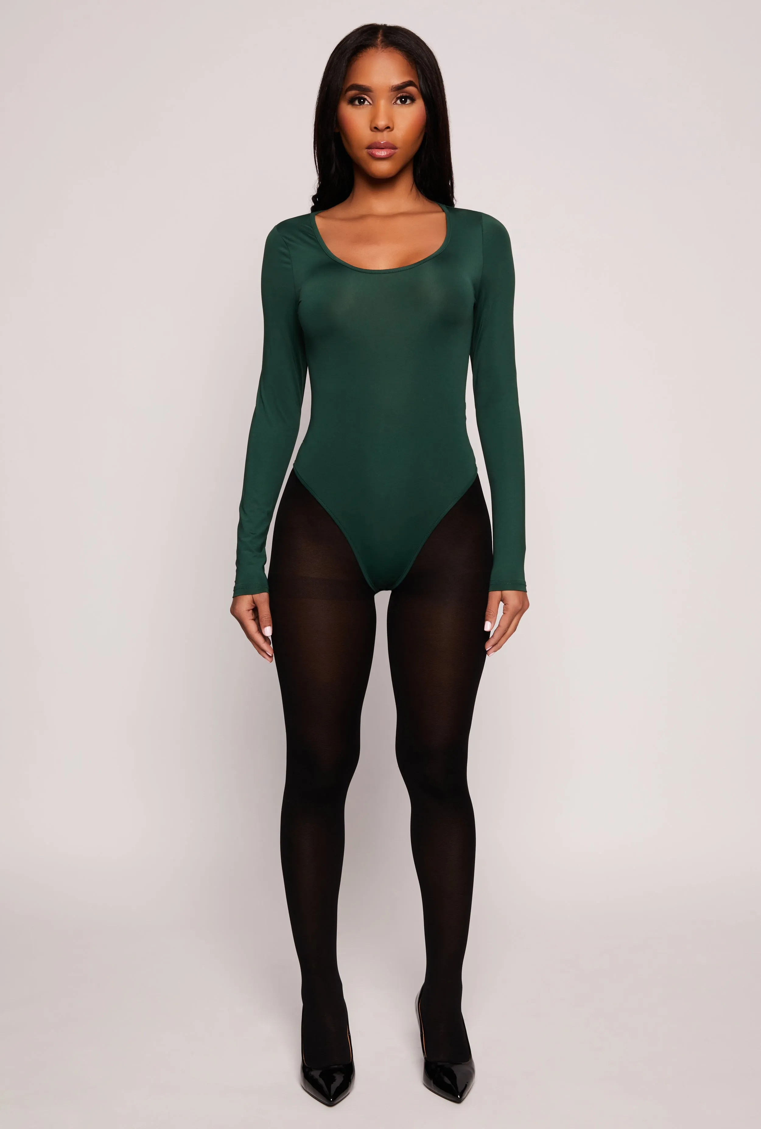 Daisy Scoop Neck Long Sleeve Bodysuit sold by Rainbow product image thumbnail 5