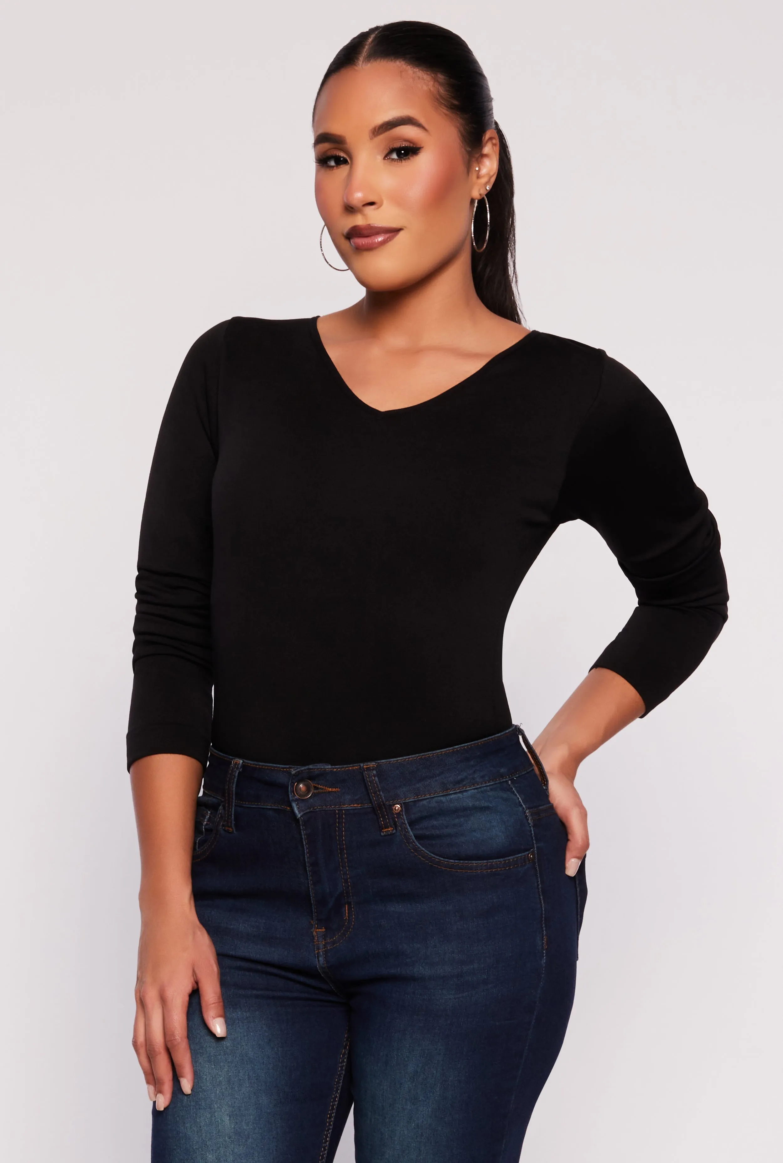 Fleece Lined Seamless Long Sleeve Top sold by Rainbow