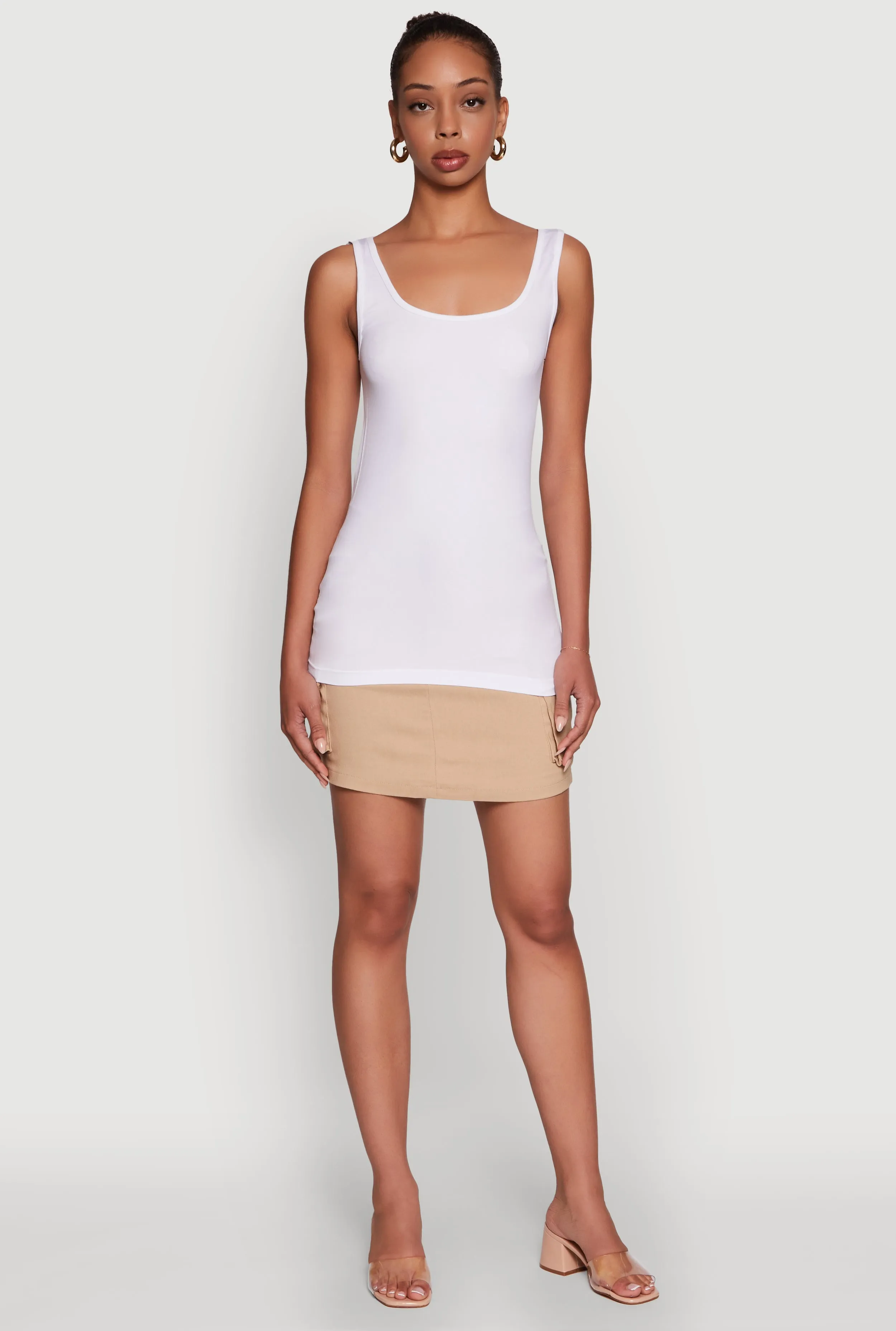 Seamless Classic Fit Scoop Neck Tank Top sold by Rainbow product image thumbnail 2