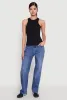 Seamless Rib Knit Crew Neck Tank Top sold by Rainbow