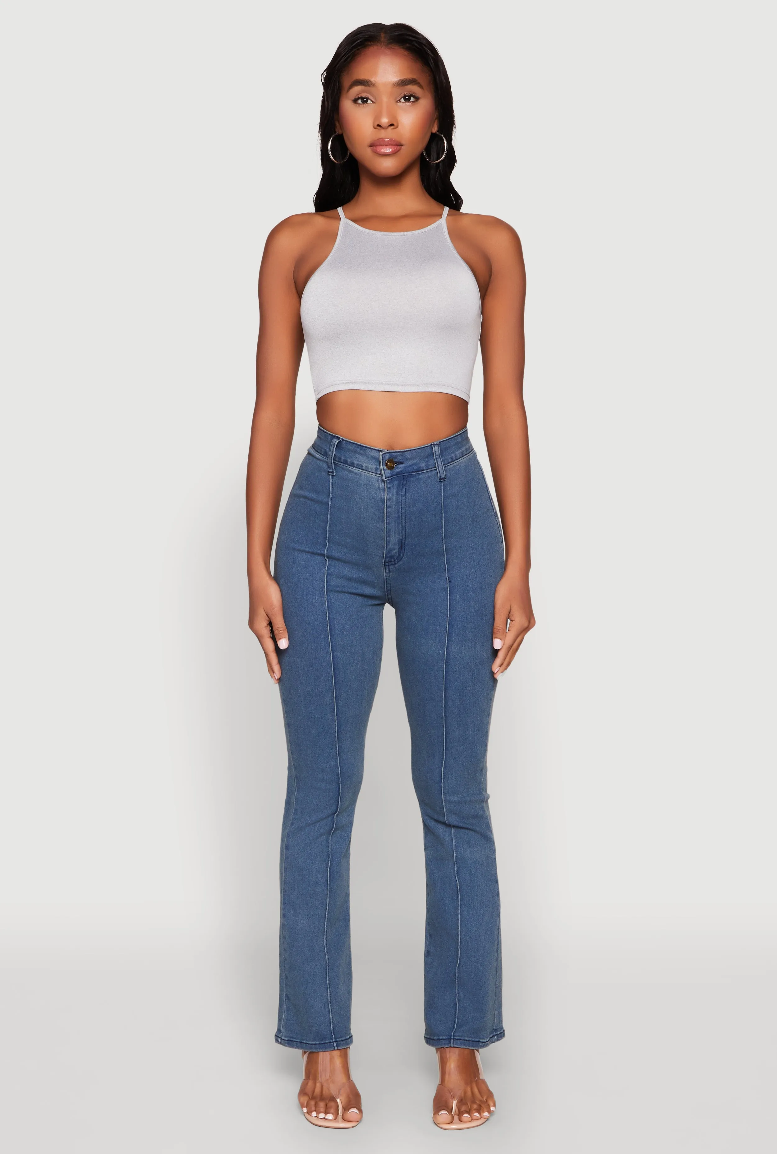 Daisy High Neck Cropped Tank Top sold by Rainbow product image thumbnail 3