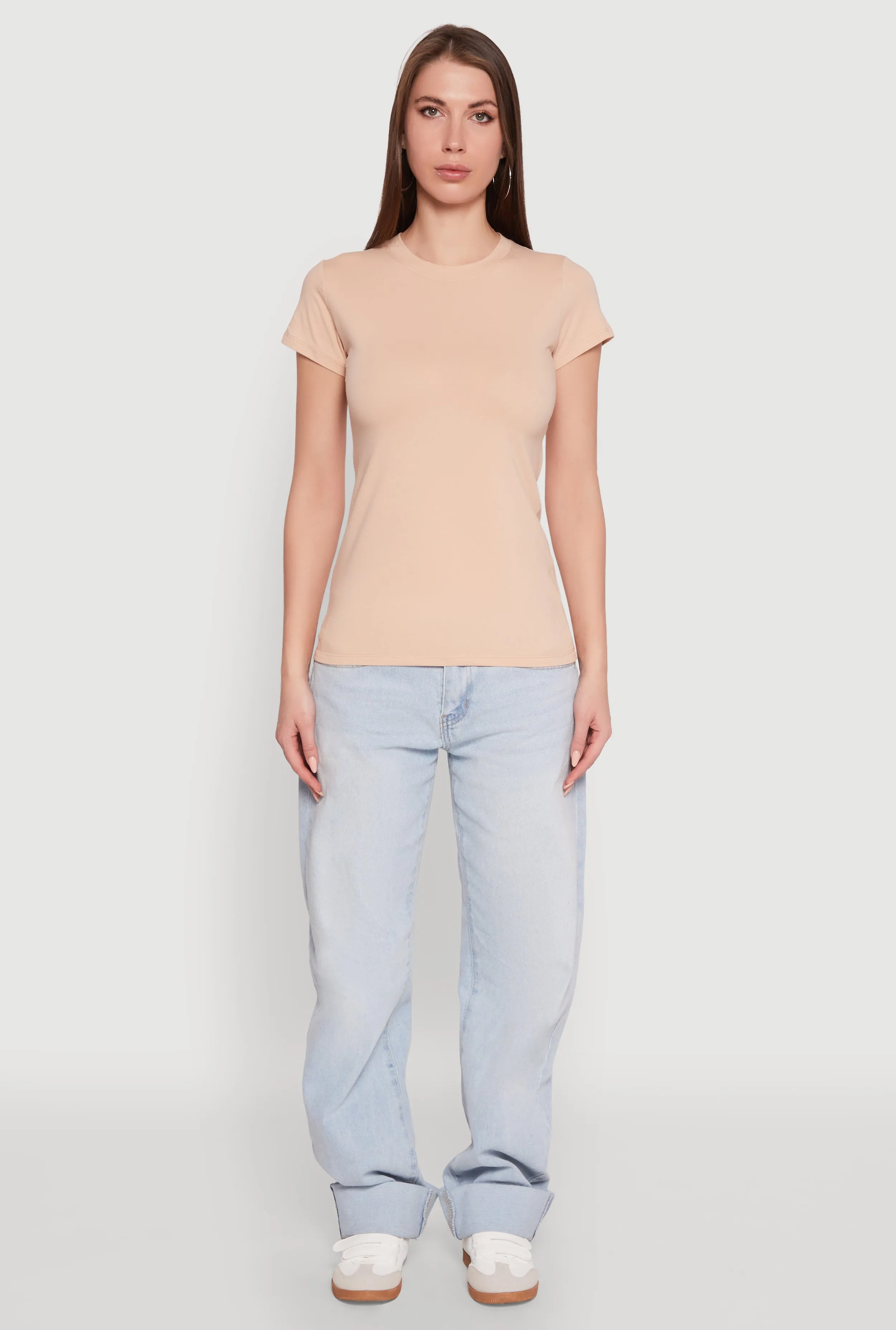 High Neck Short Sleeve Tee sold by Rainbow product image thumbnail 4