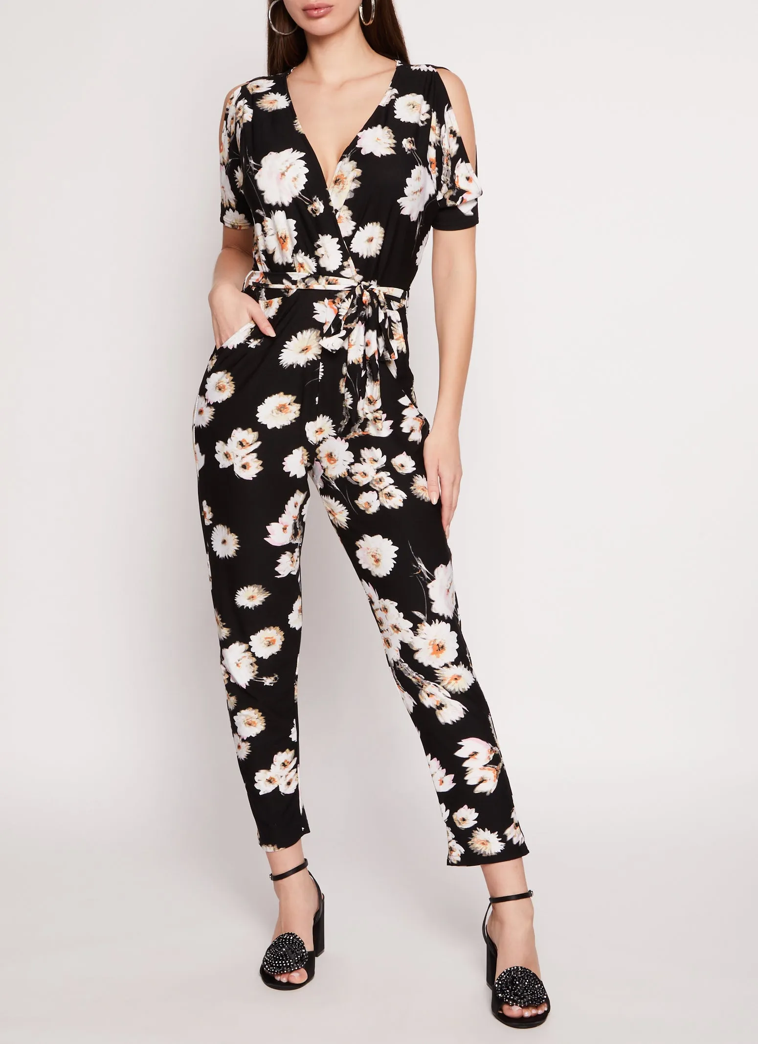 Patterned Cold Shoulder Jumpsuit sold by Rainbow product image thumbnail 2