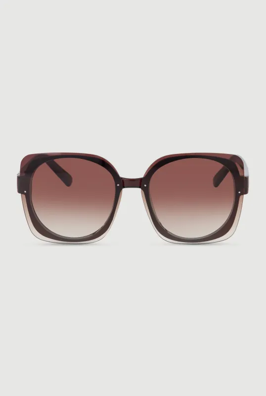 Square Ombre Lens Sunglasses sold by Rainbow