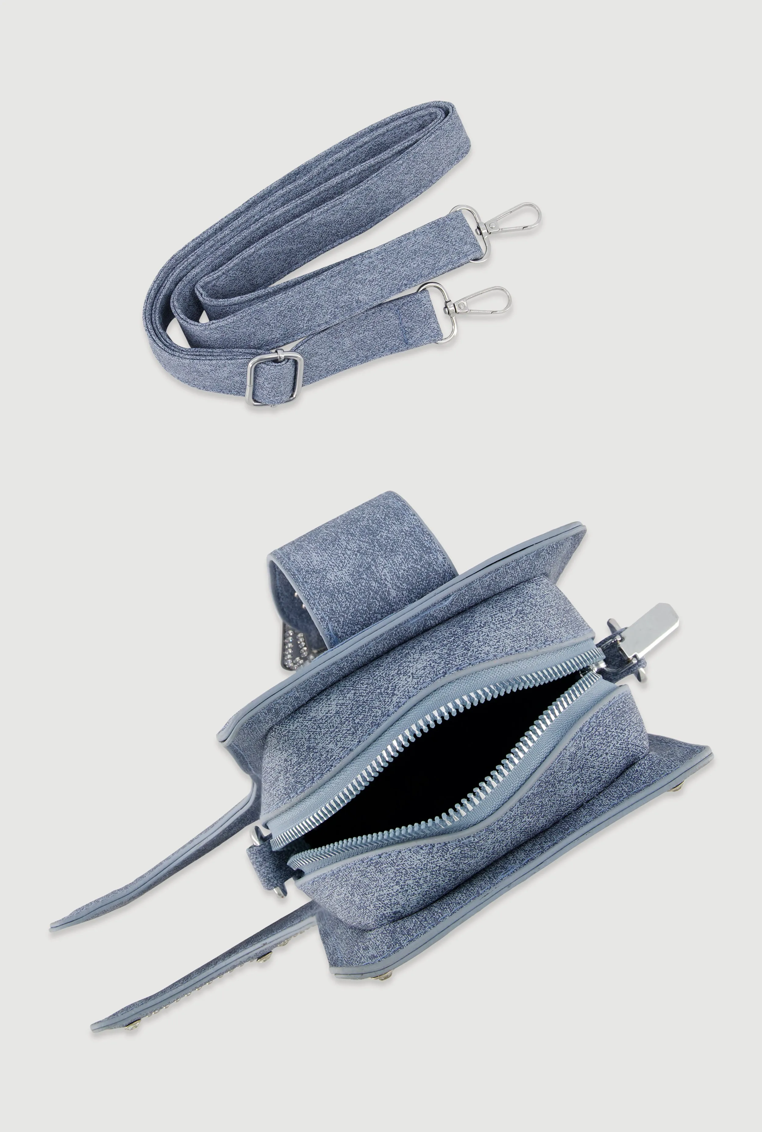 Western Denim Cowboy Boot Crossbody Bag sold by Rainbow product image thumbnail 5